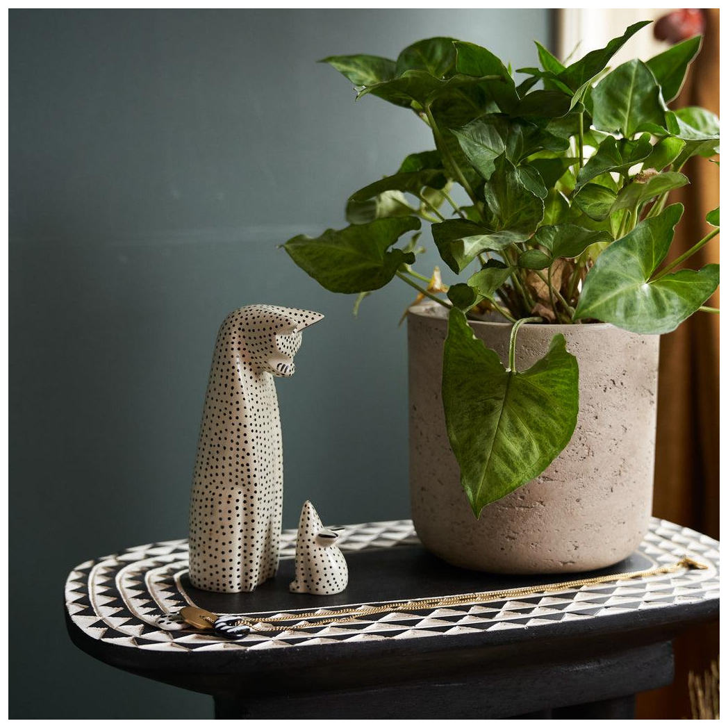 Kenyan Soapstone Hand Carved Cat 'Dotty'