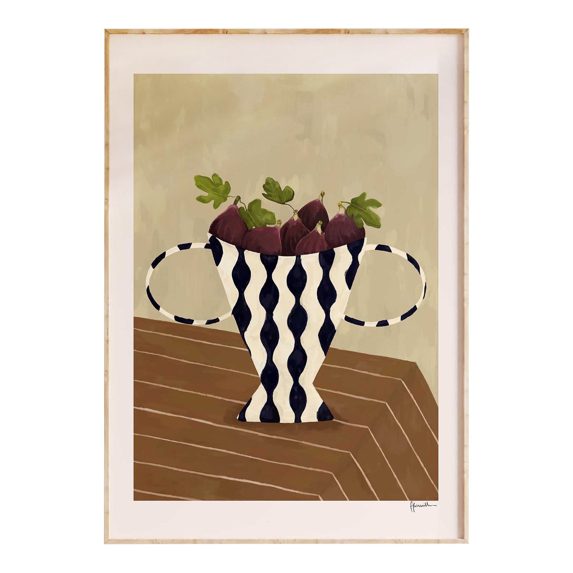 Figs In Wavy Vase