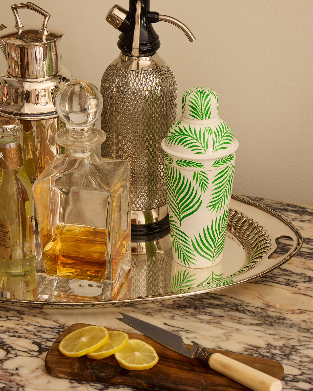 Cocktail Shaker, Palm Leaf