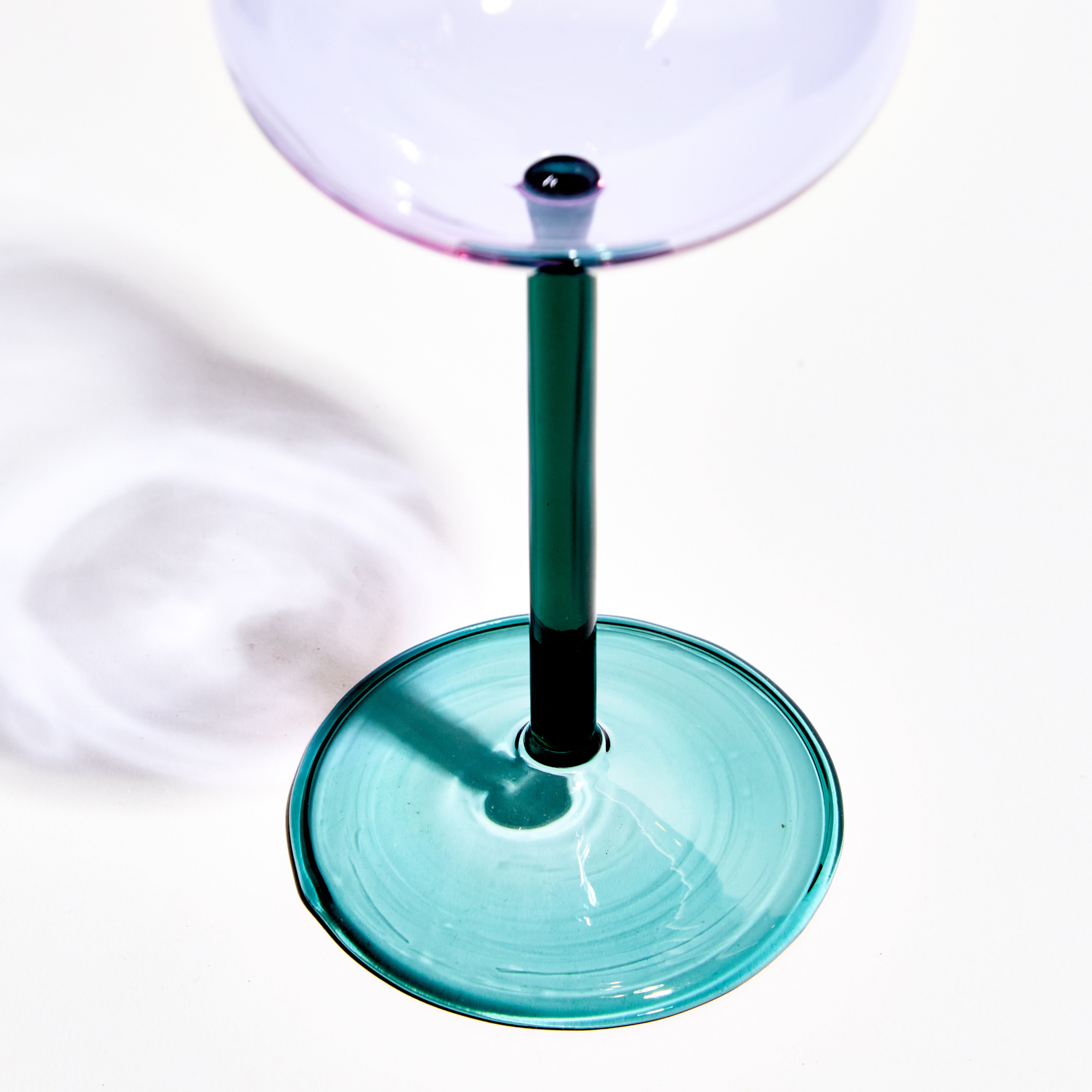 Bubble Wine Glass- Purple