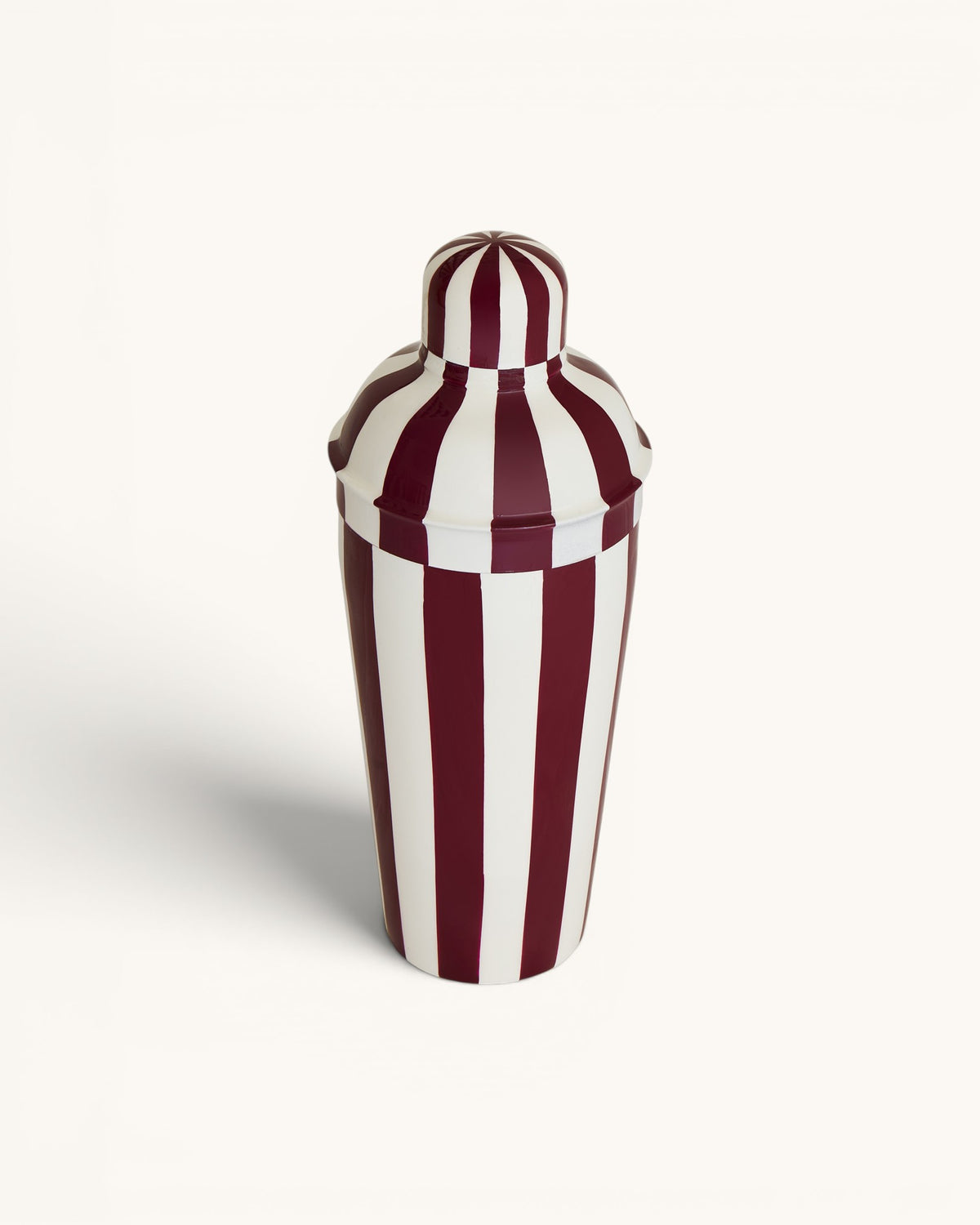 Cocktail Shaker, Plum Stripe