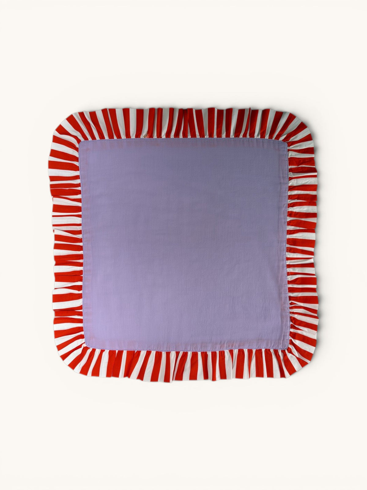 Pair of Ruffle Napkins, Lavender & Tangerine