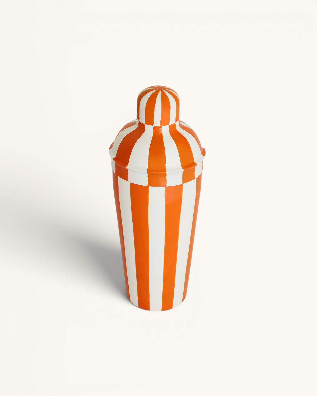 Cocktail Shaker, Tangerine Stripe