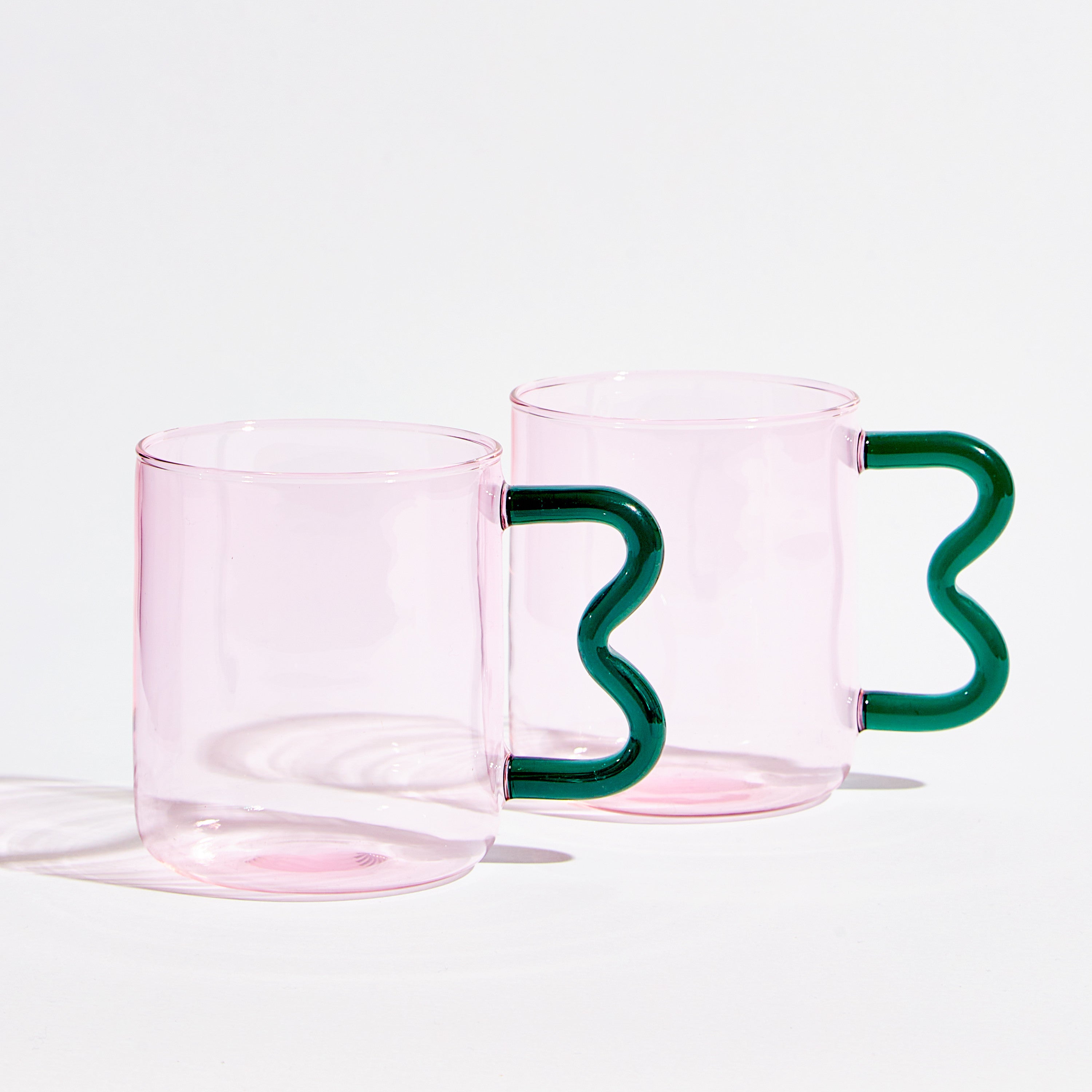 Glass Mug Ziggy -Pink