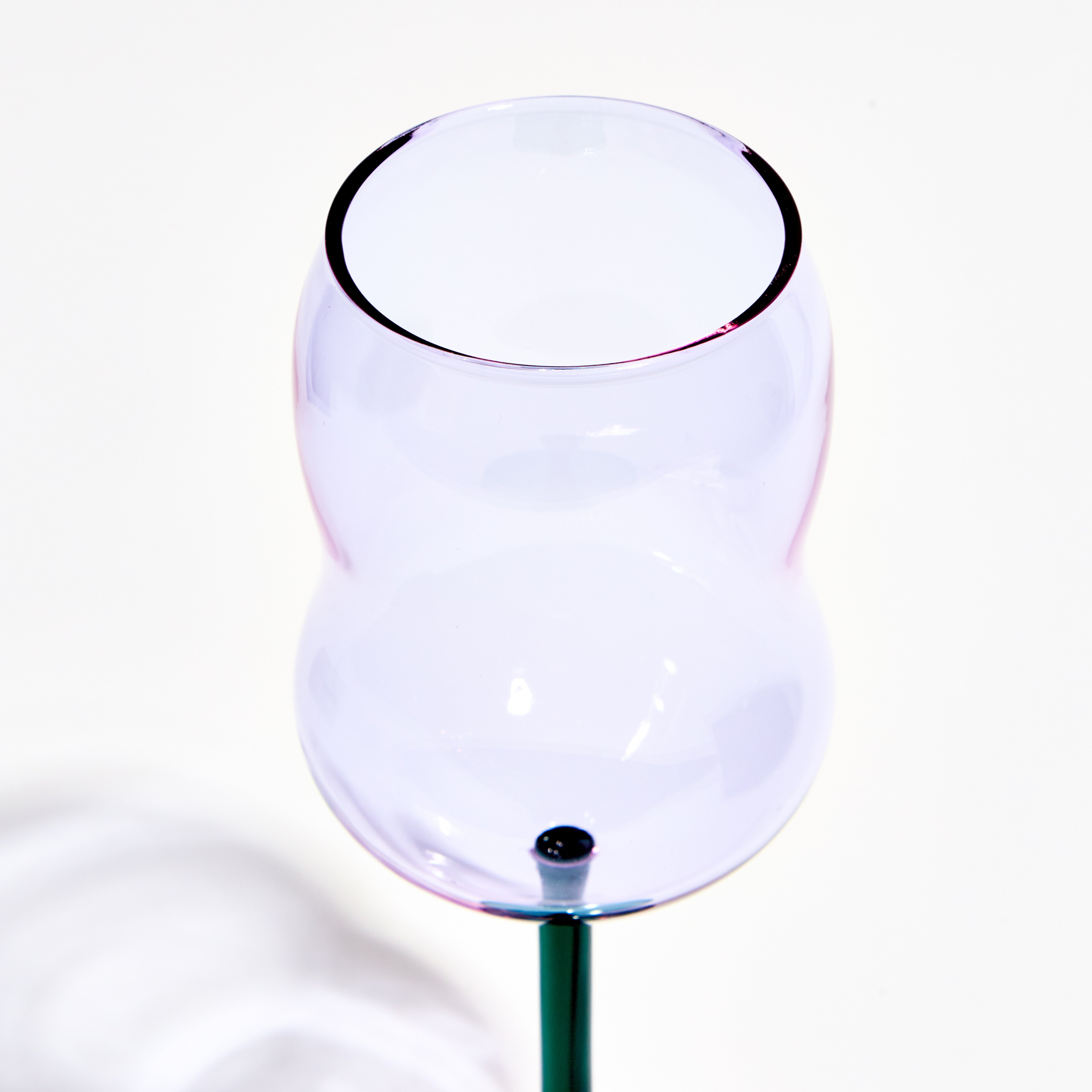 Bubble Wine Glass- Purple