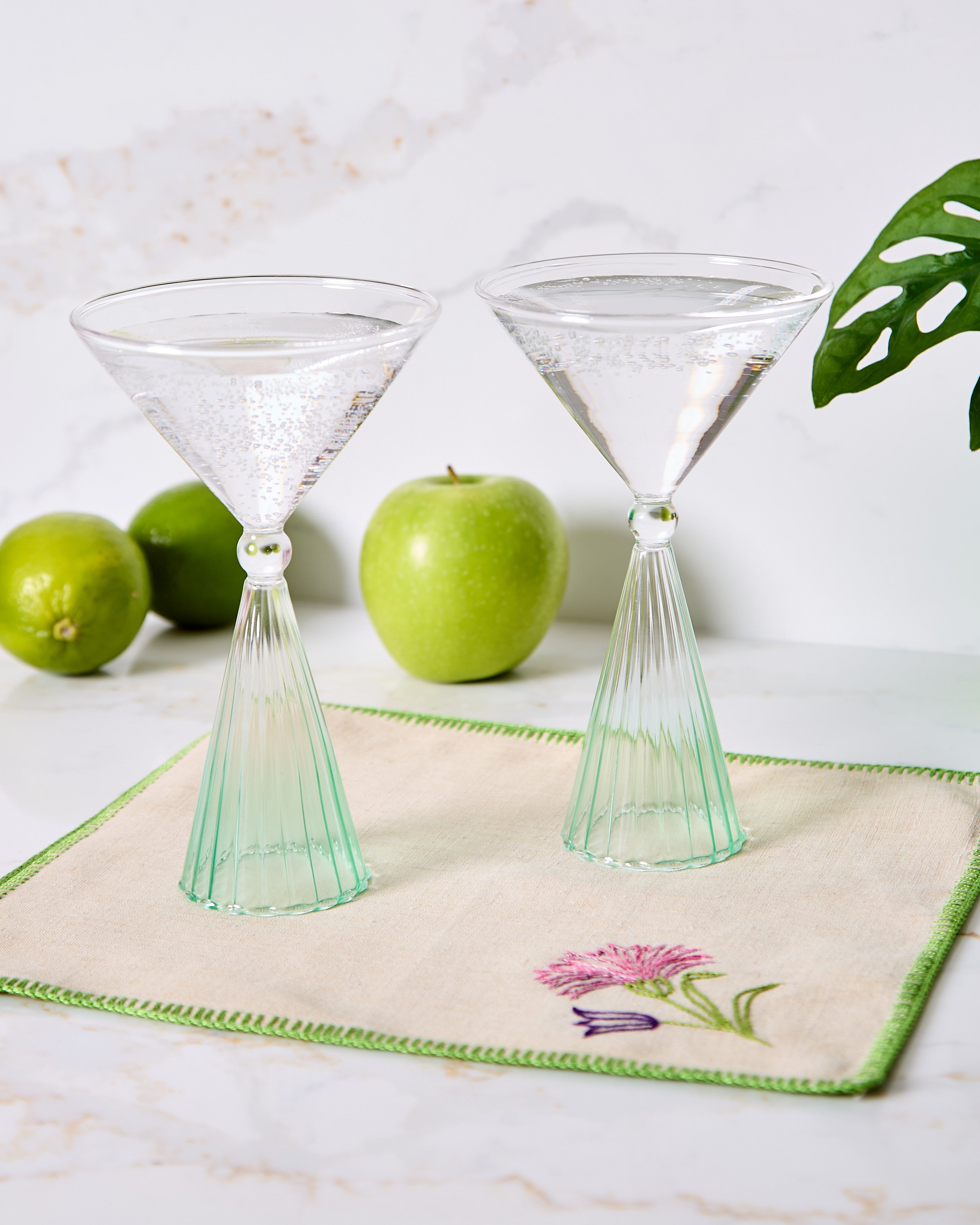Cocktail Glass - Green Gradient