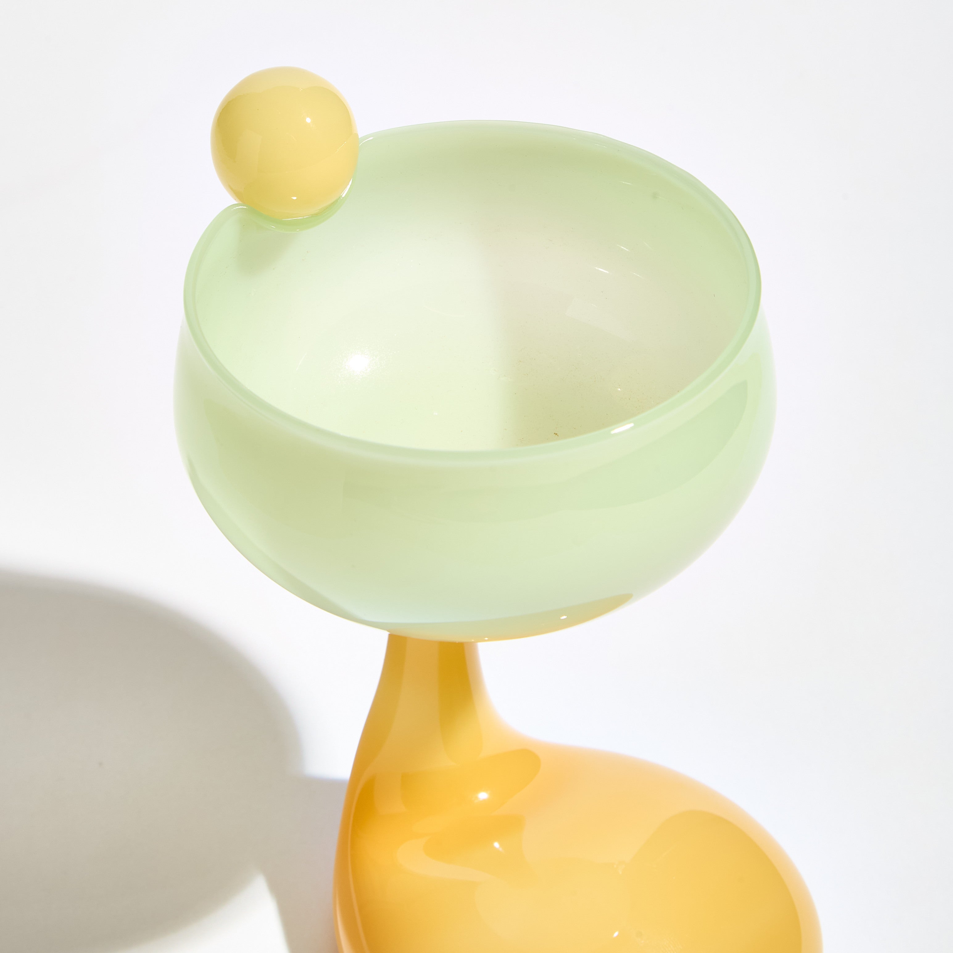 Blobby Dessert & Cocktail Glass - Green