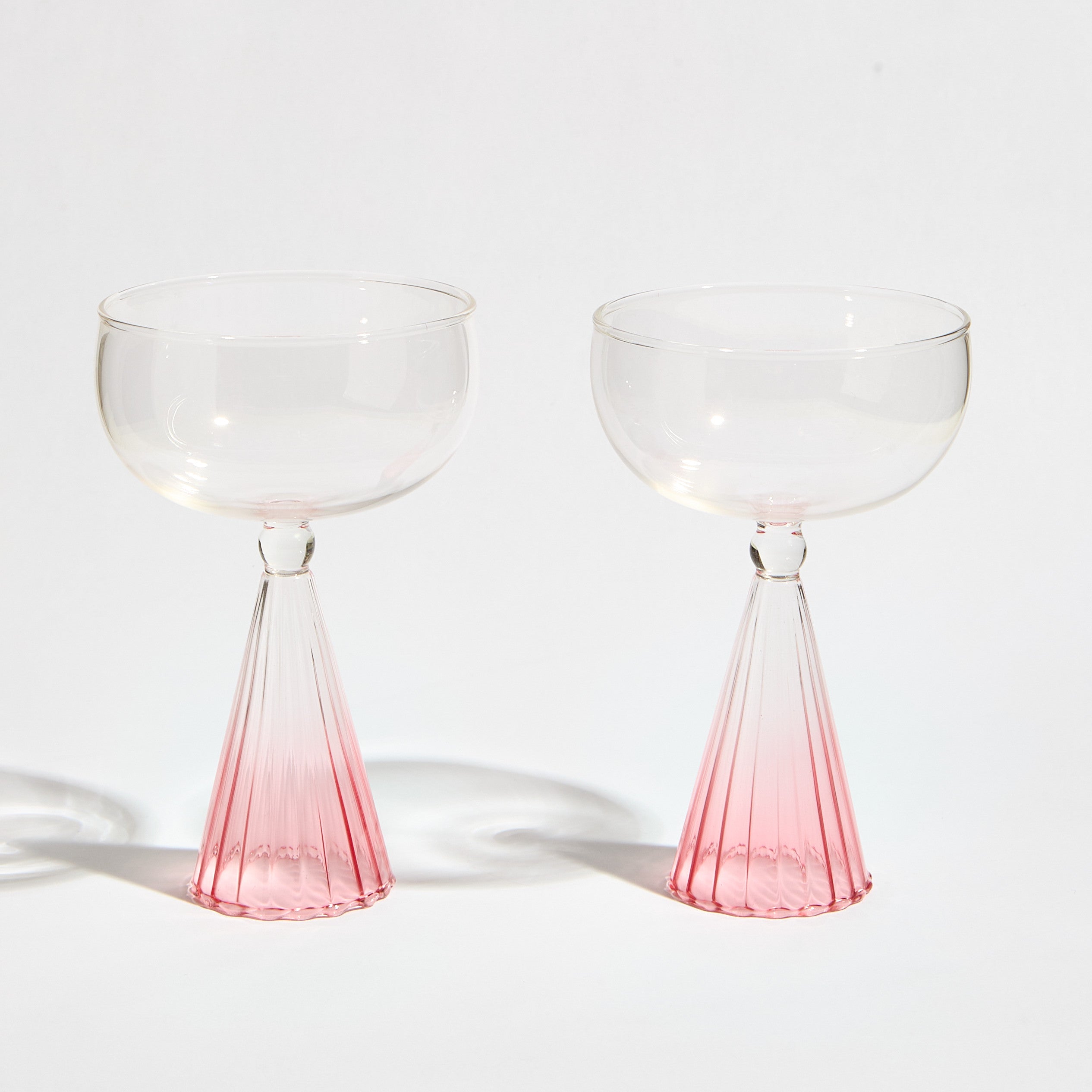 Champagne Glass - Pink Gradient