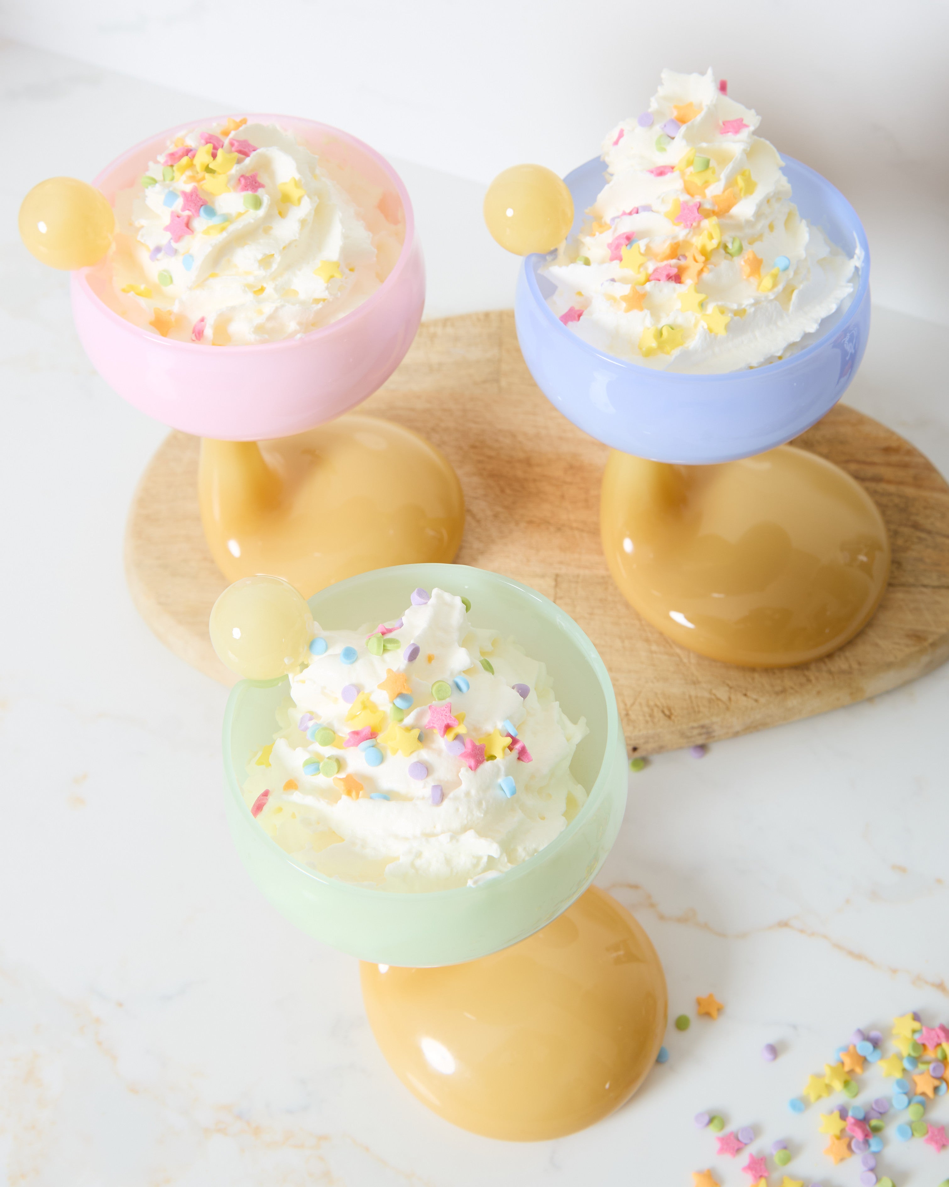 Blobby Dessert & Cocktail Glass - Pink