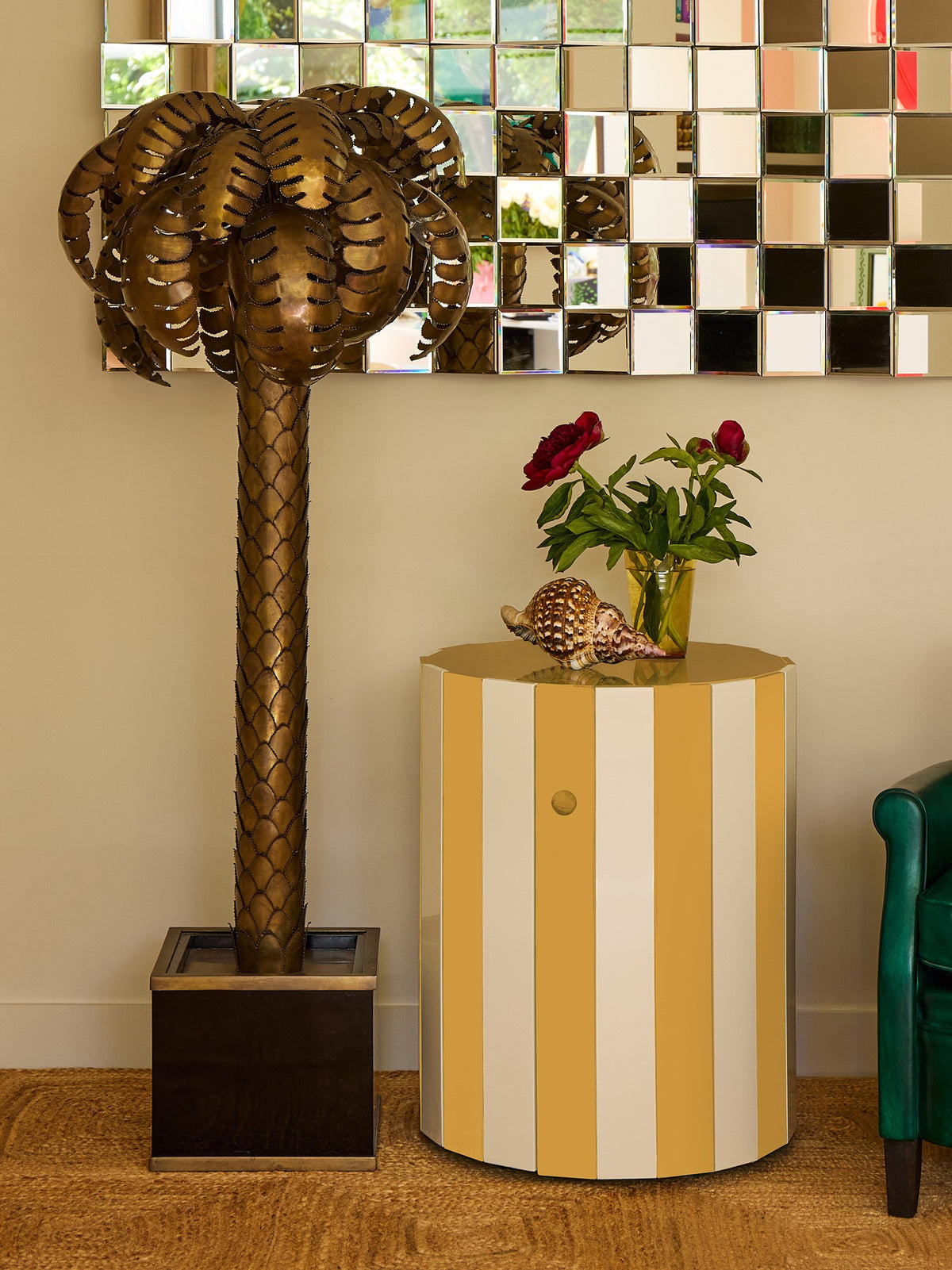 Barrel Table, Persian Yellow