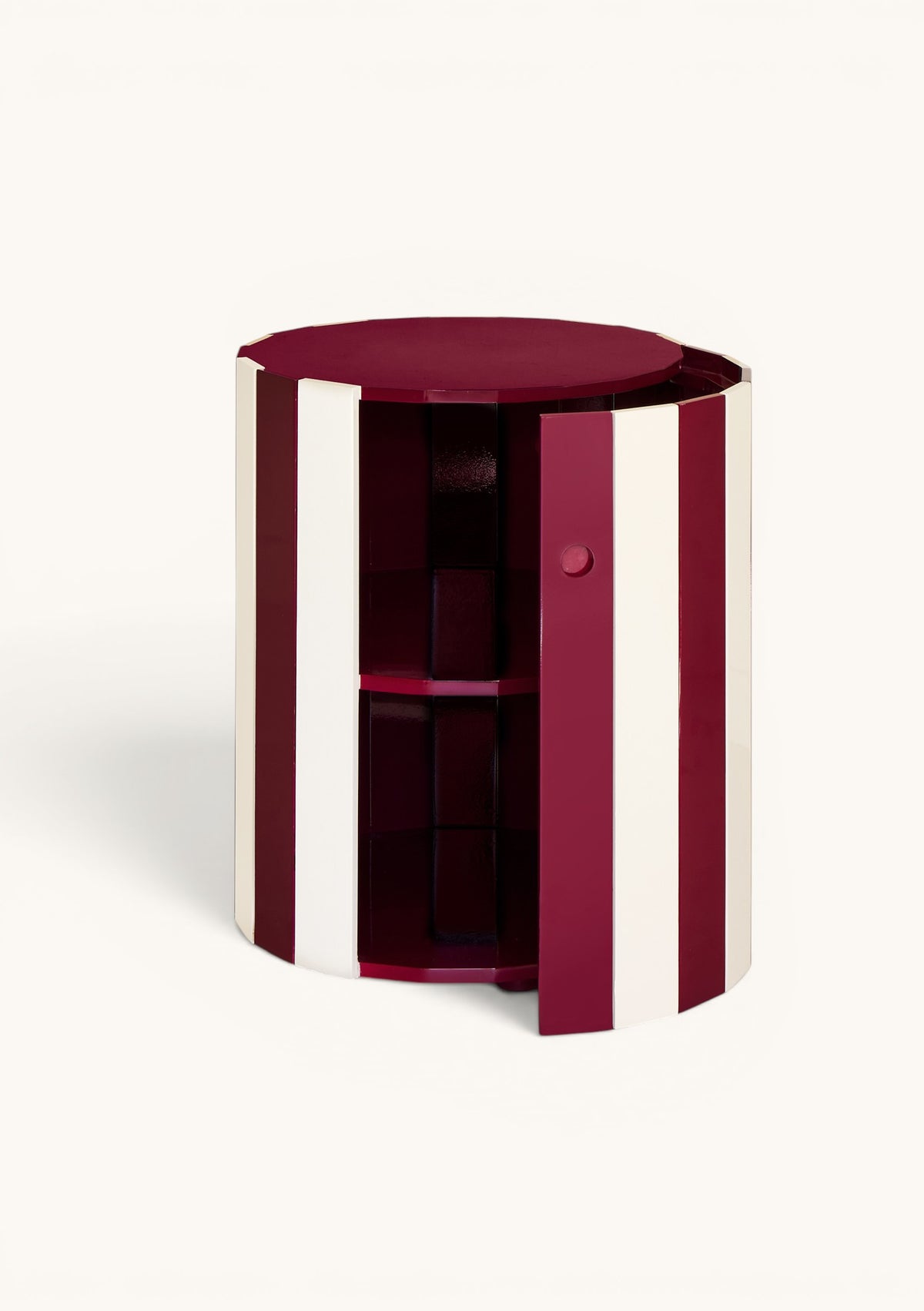 Barrel Table, Plum