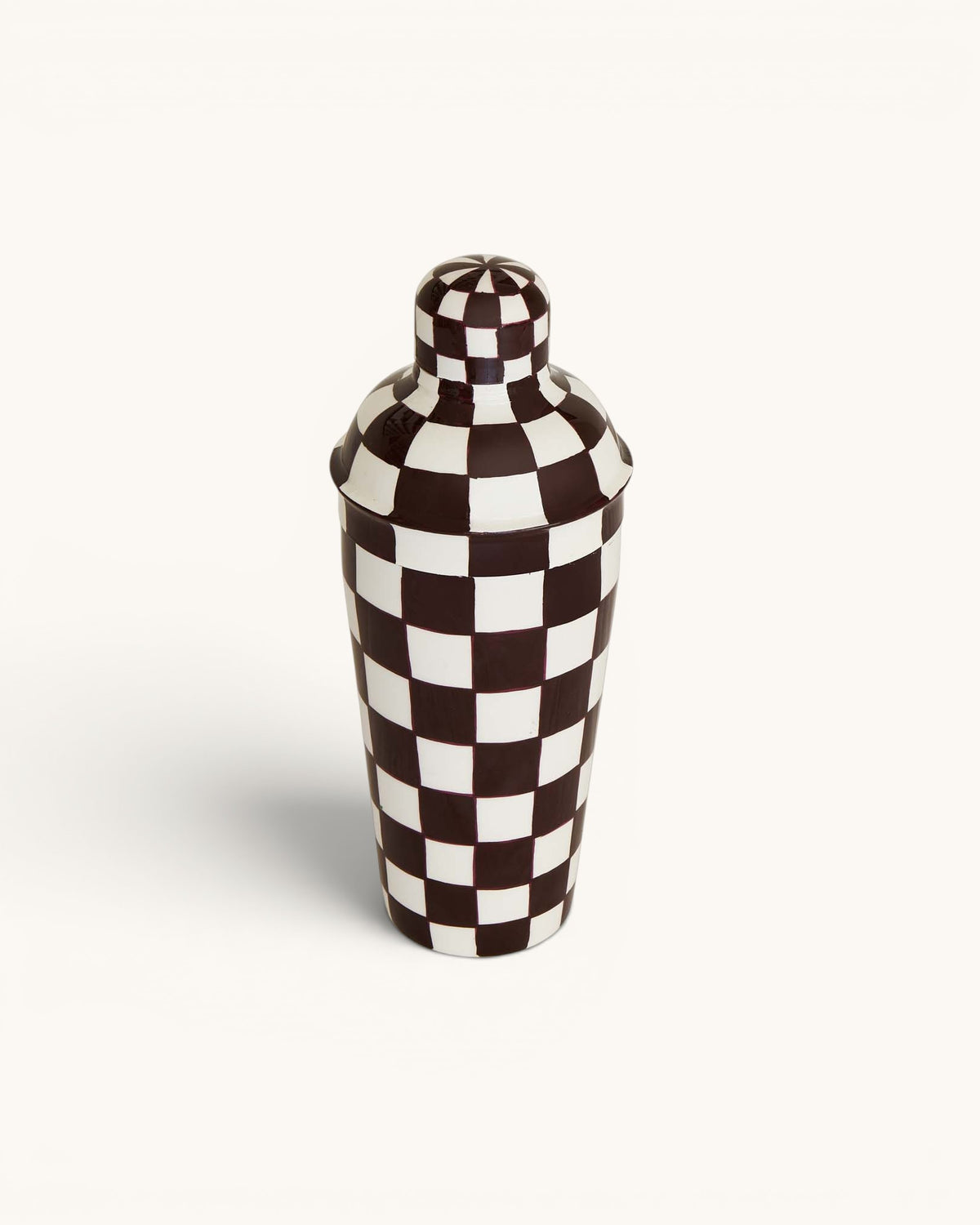 Cocktail Shaker, Chocolate Chequered