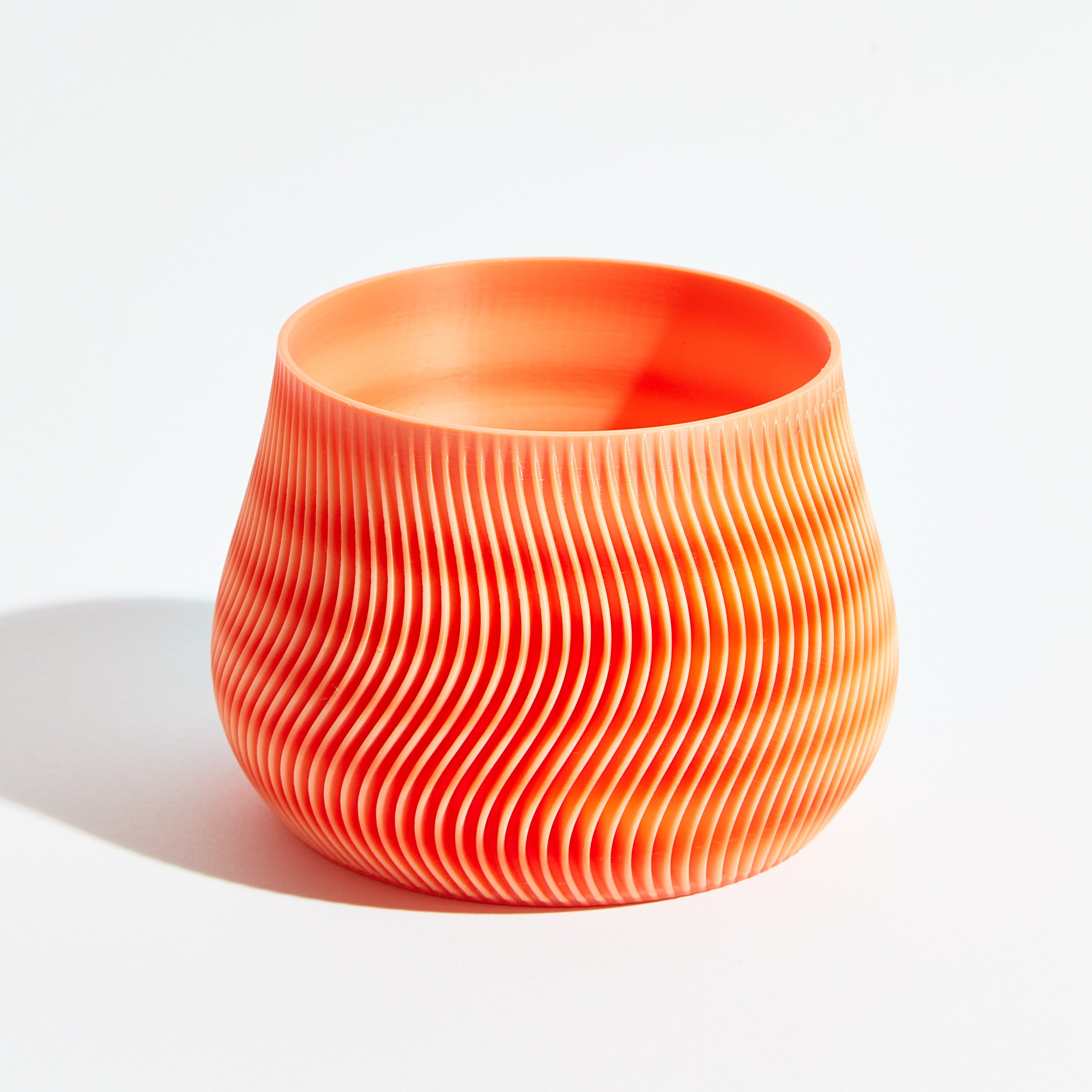 Groovy pot - Coral orange