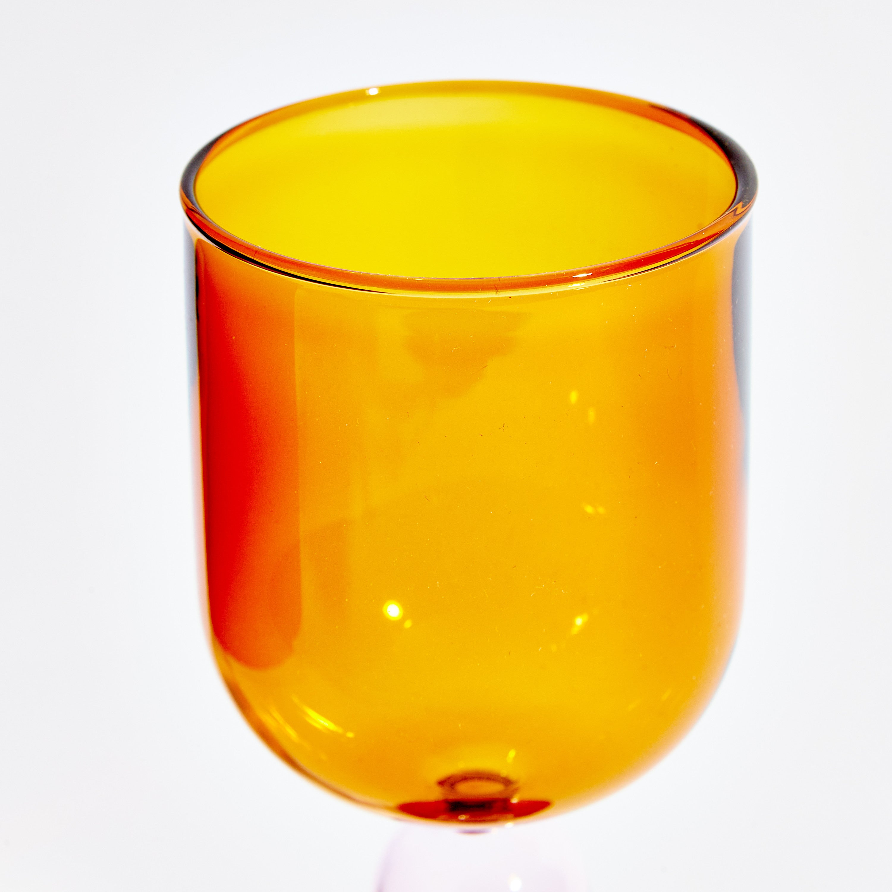 Retro wine goblet- Amber