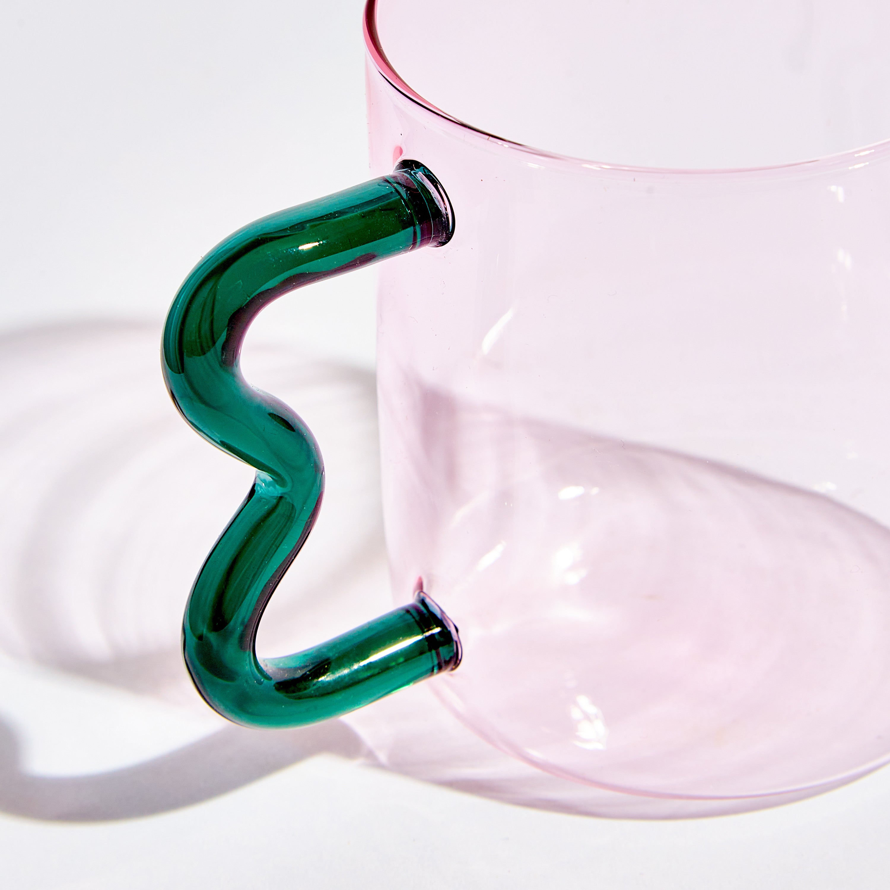 Glass Mug Ziggy -Pink
