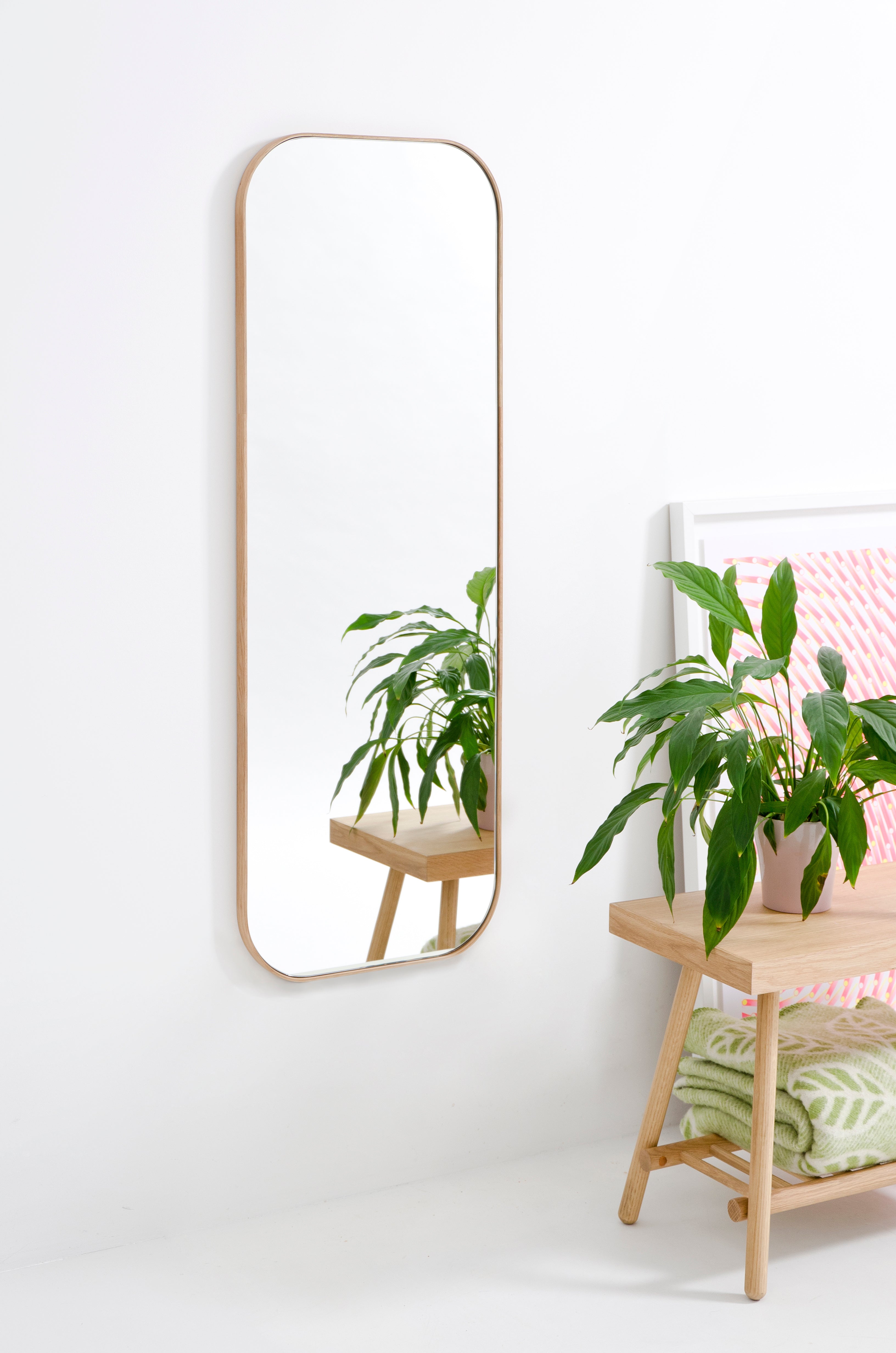 Gaze Wall Mirror - Oak