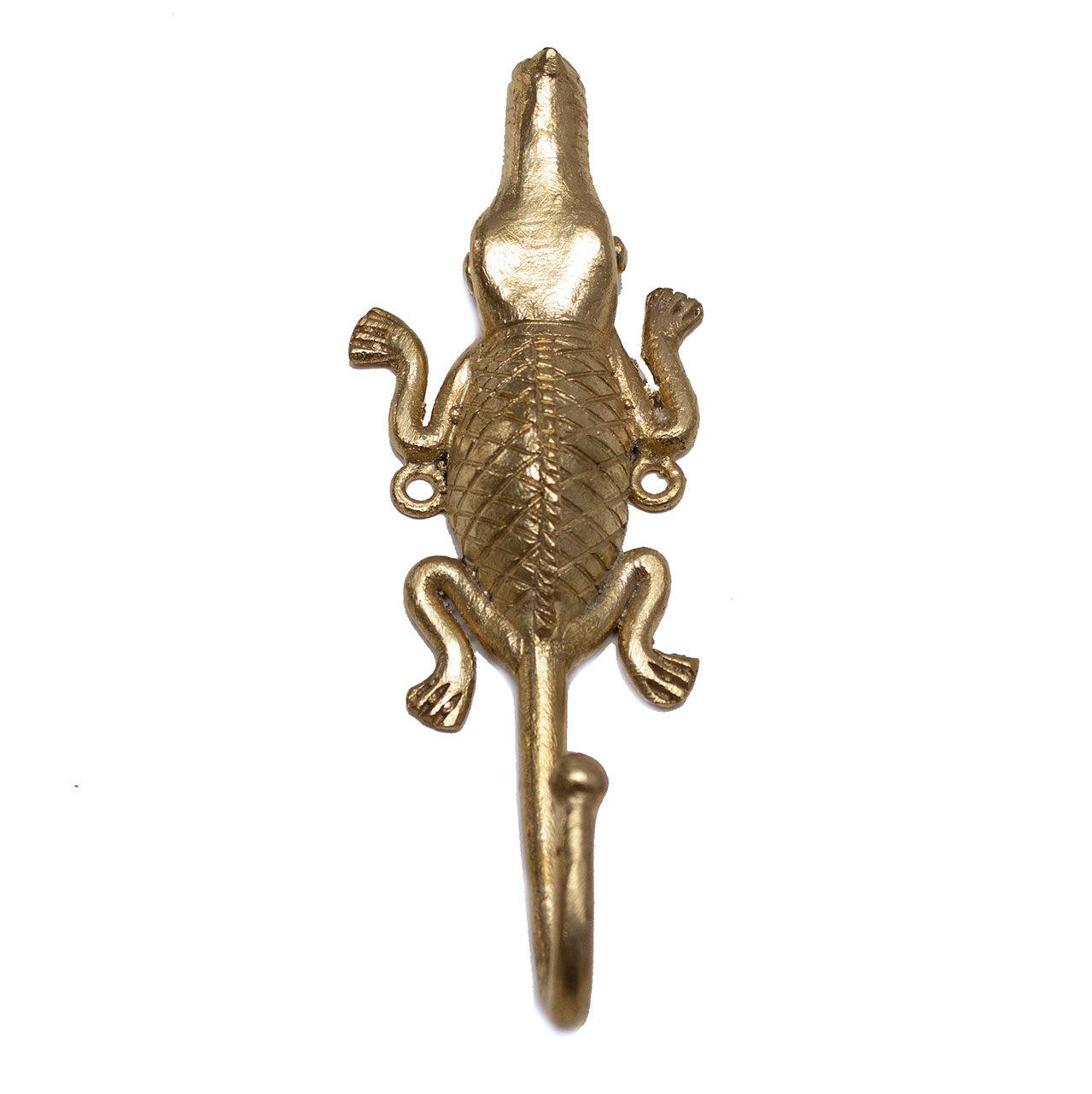 Ghanaian Ashanti Brass Hook 'Crocodile'