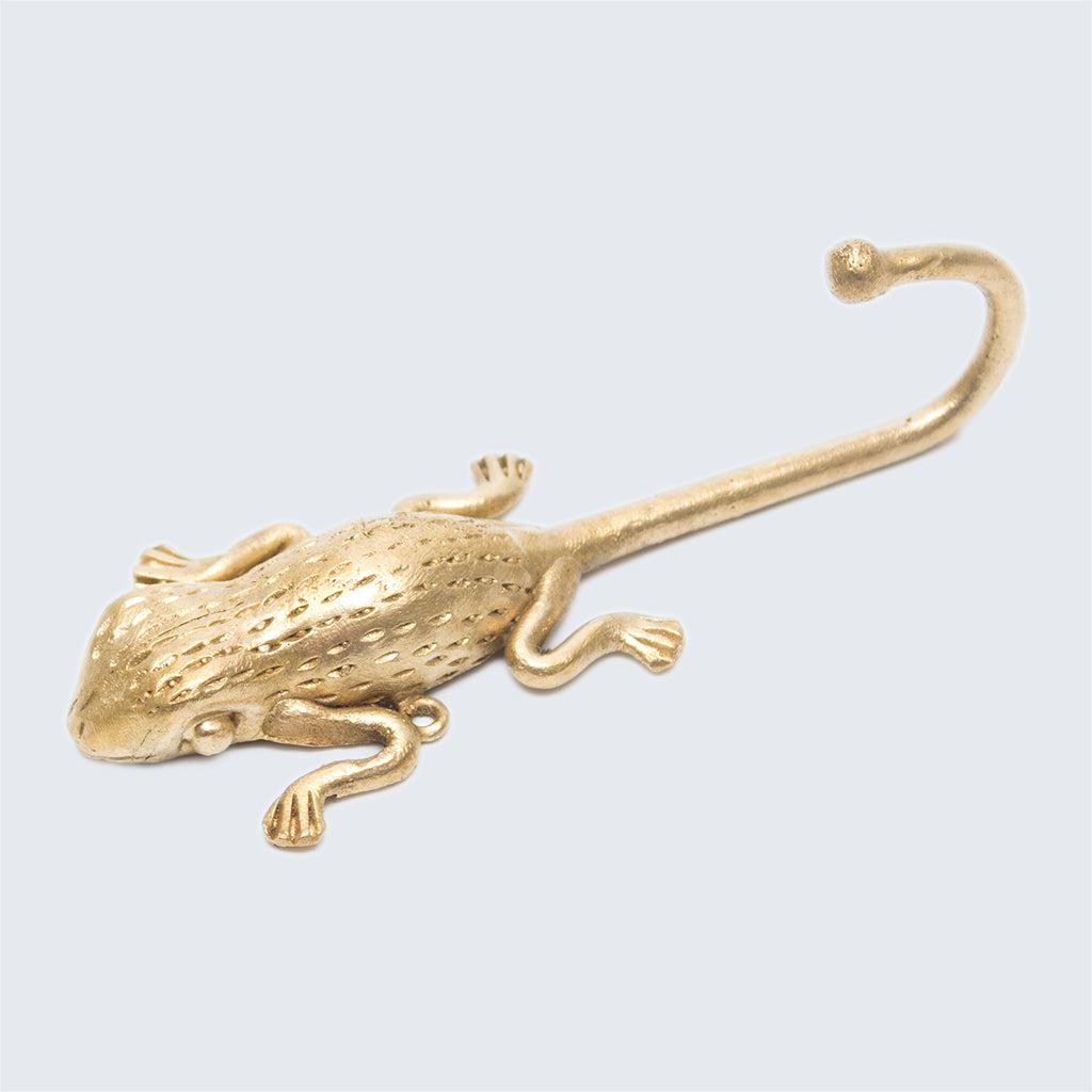 Ghanaian Ashanti Brass Hook 'Frog'