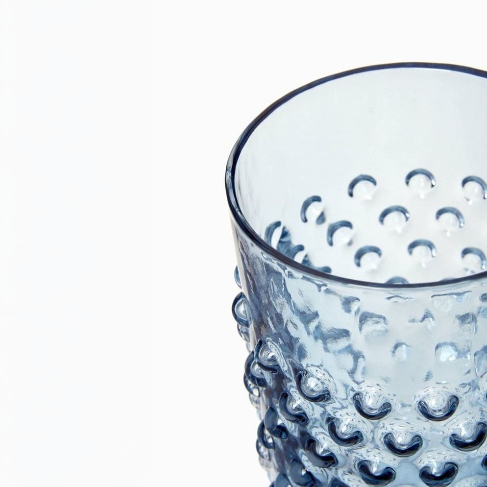 Cornflower Blue Dew Drop Tumblers | Set of 4