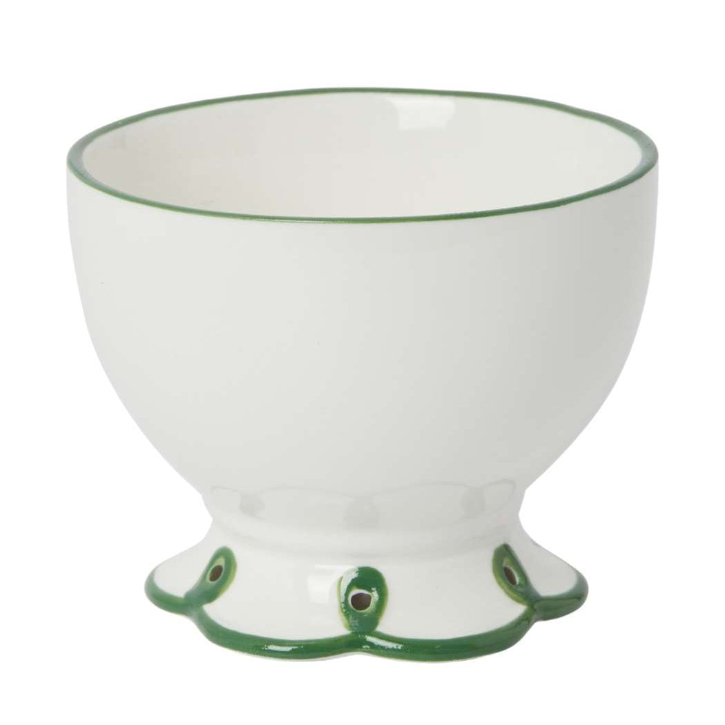 Glorious Green Scalloped Nibbles Bowls | Set of 4
