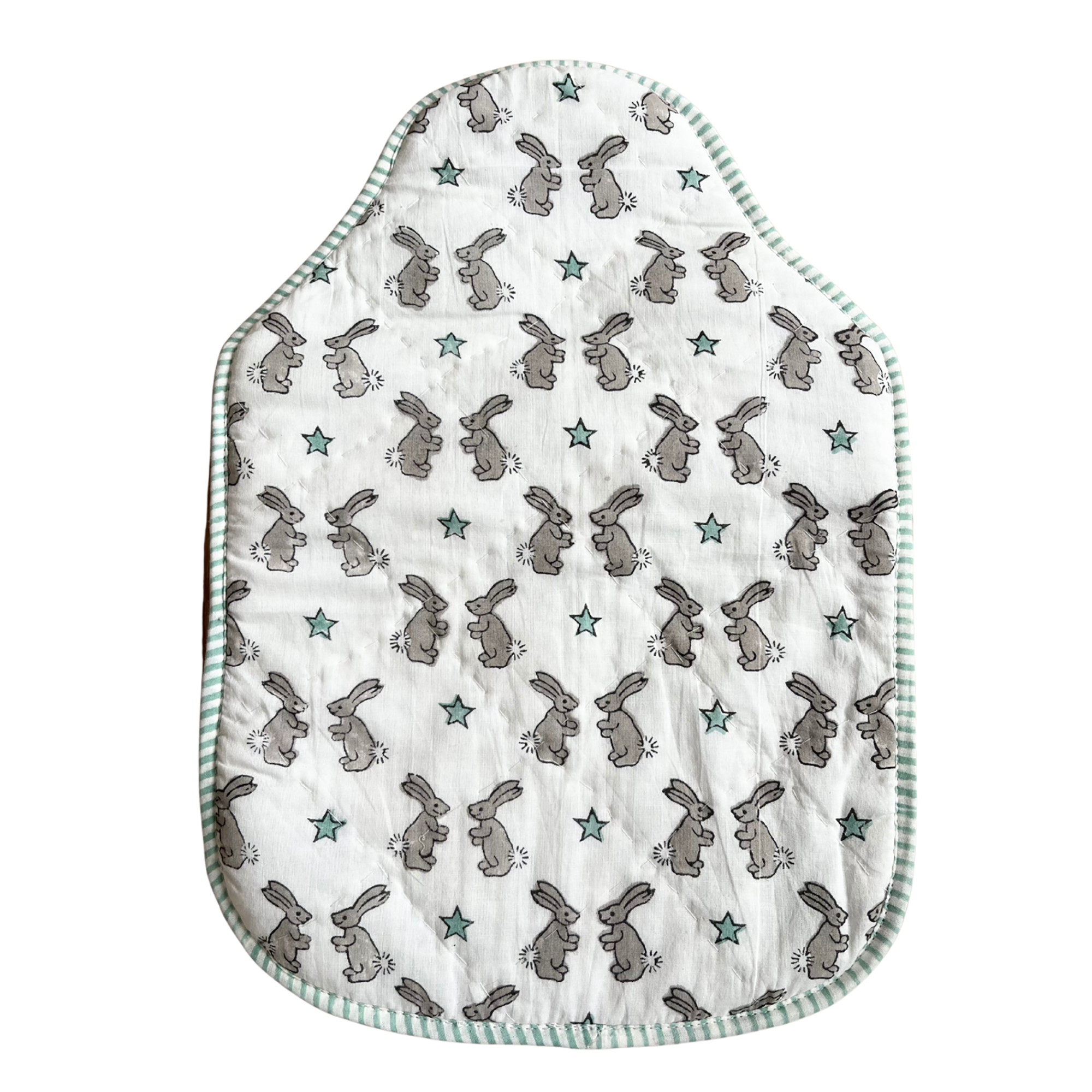 Green Bunny Hot Water Bottle Cover