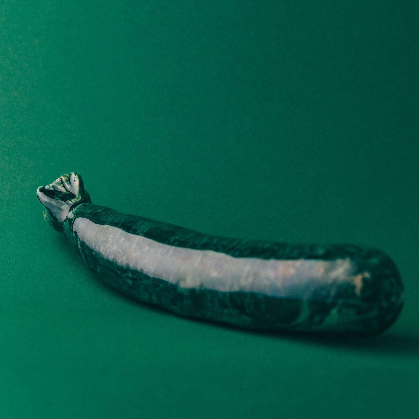 Handmade Ceramic Glazed Courgette Decorative