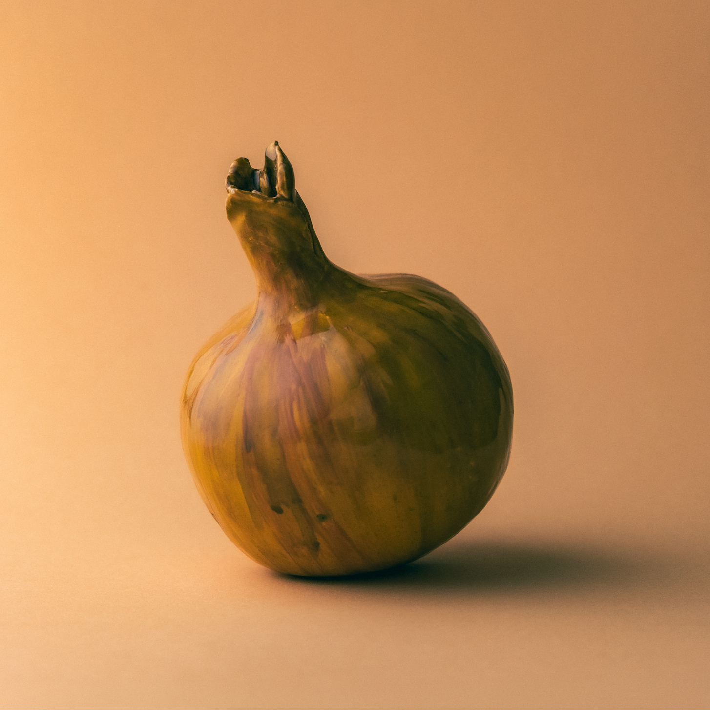 Handmade Ceramic Glazed Onion Decorative