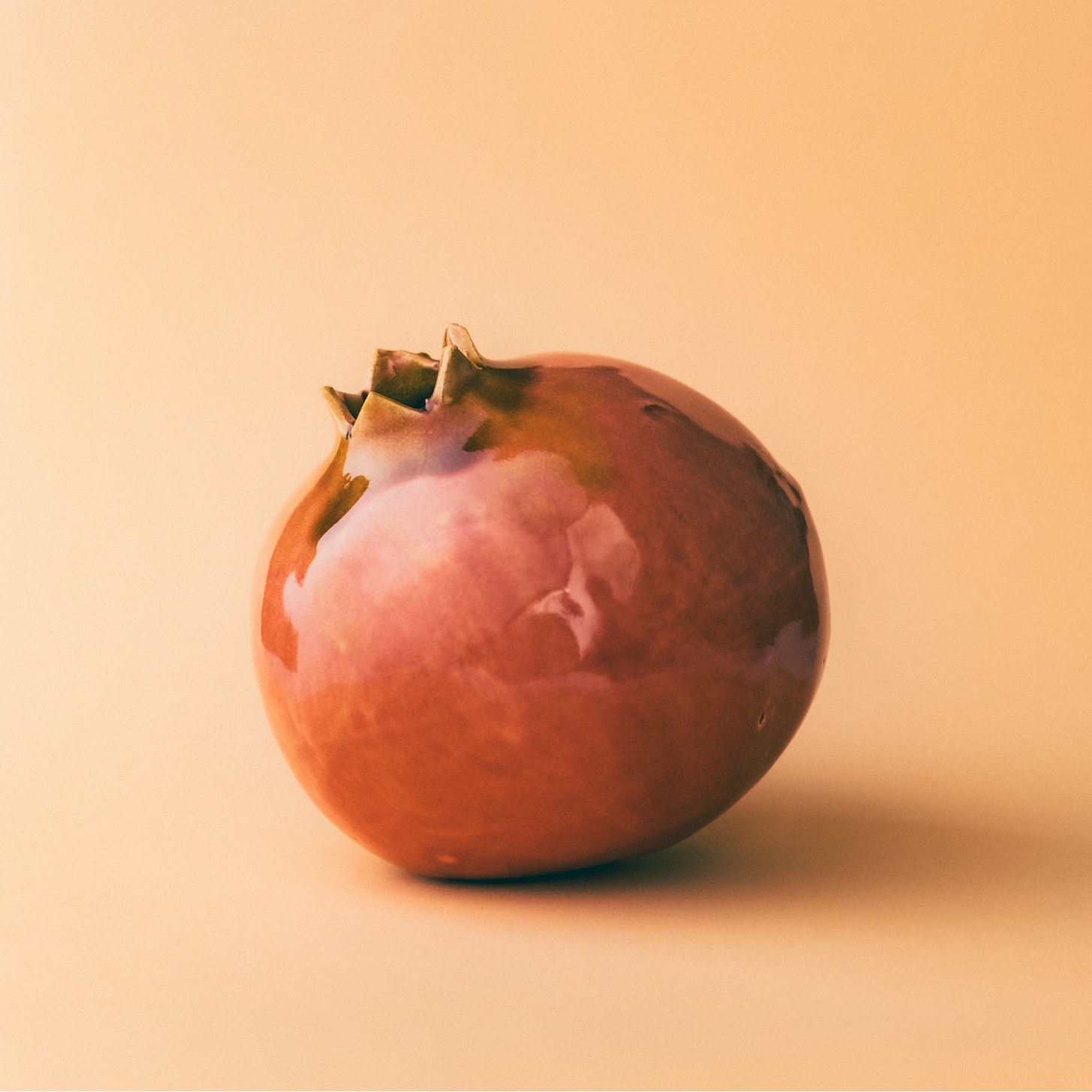 Handmade Ceramic Glazed Pomegranate Decorative