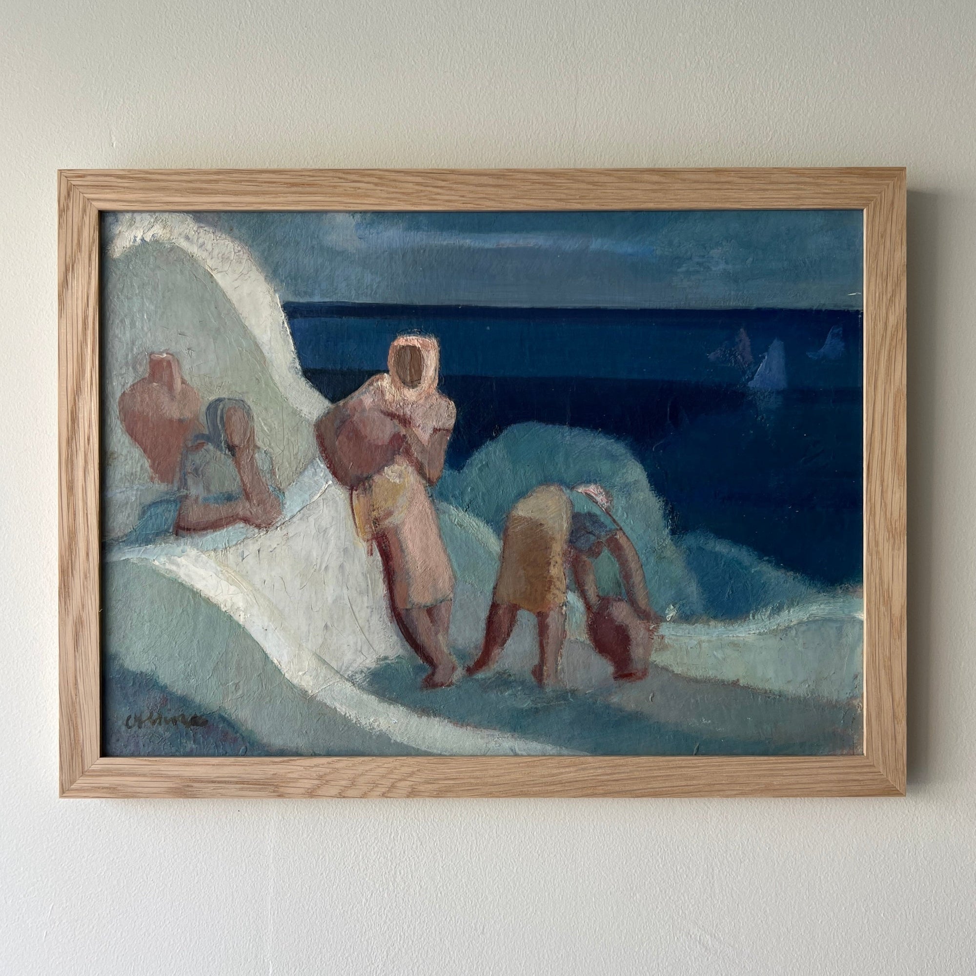 Collecting Water Oil Painting