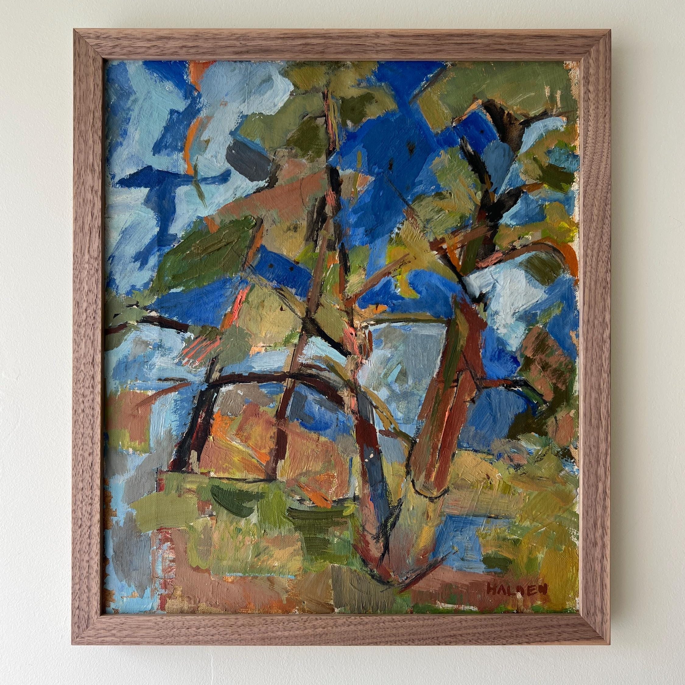Pine Trees Oil Painting