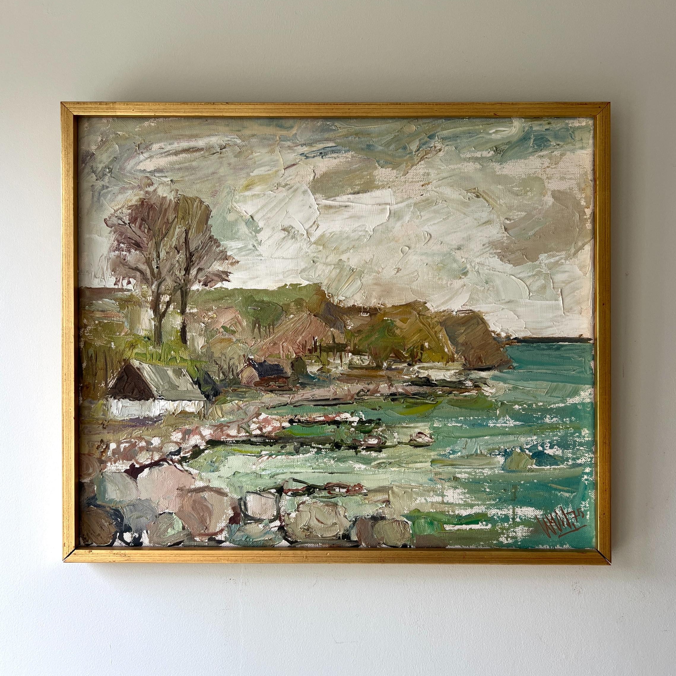 Fisherman's Cottage Oil Painting