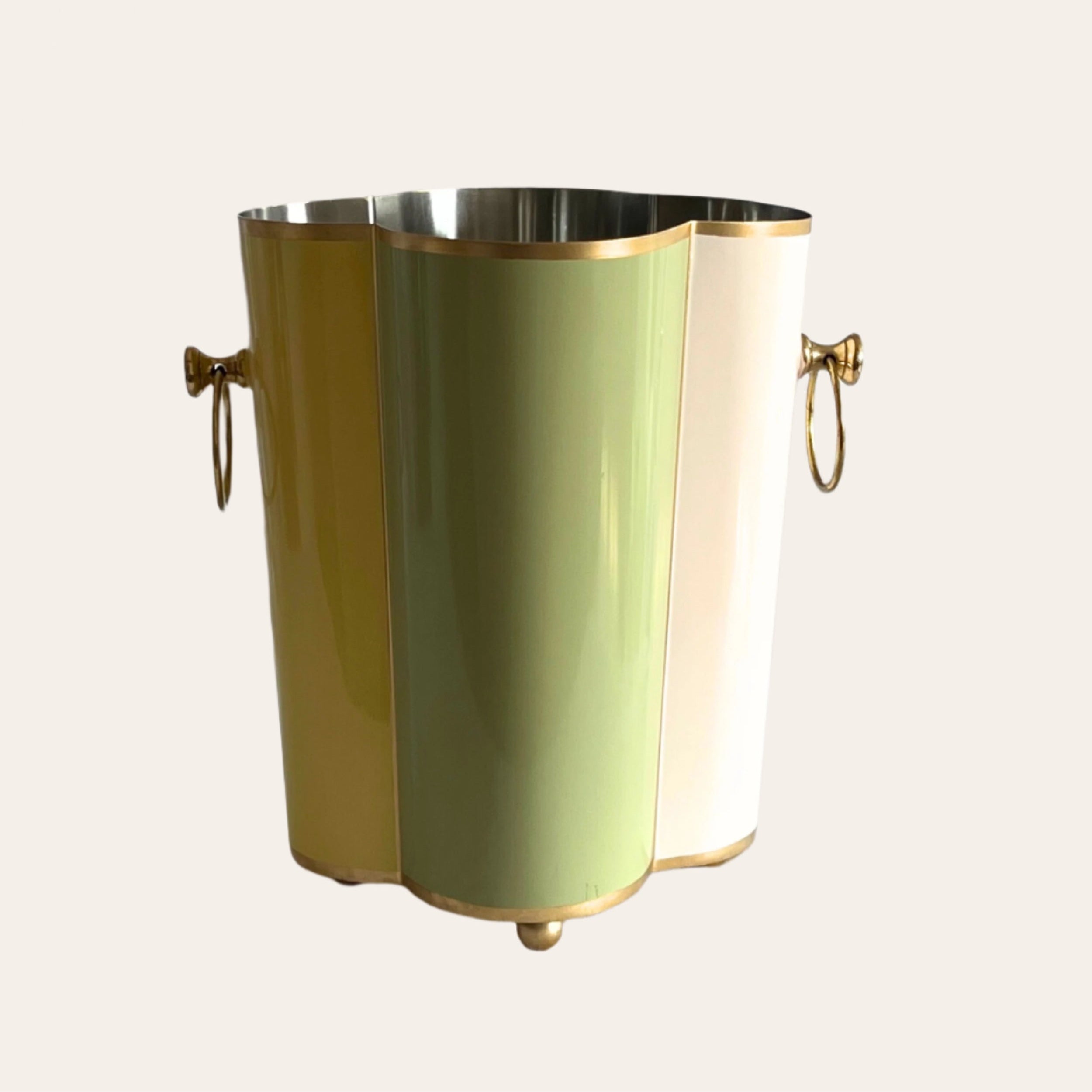 Scalloped Wine Cooler | Tutti Frutti | Striped