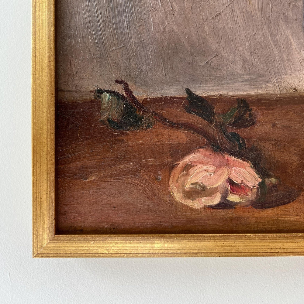 Garden Roses Oil Painting