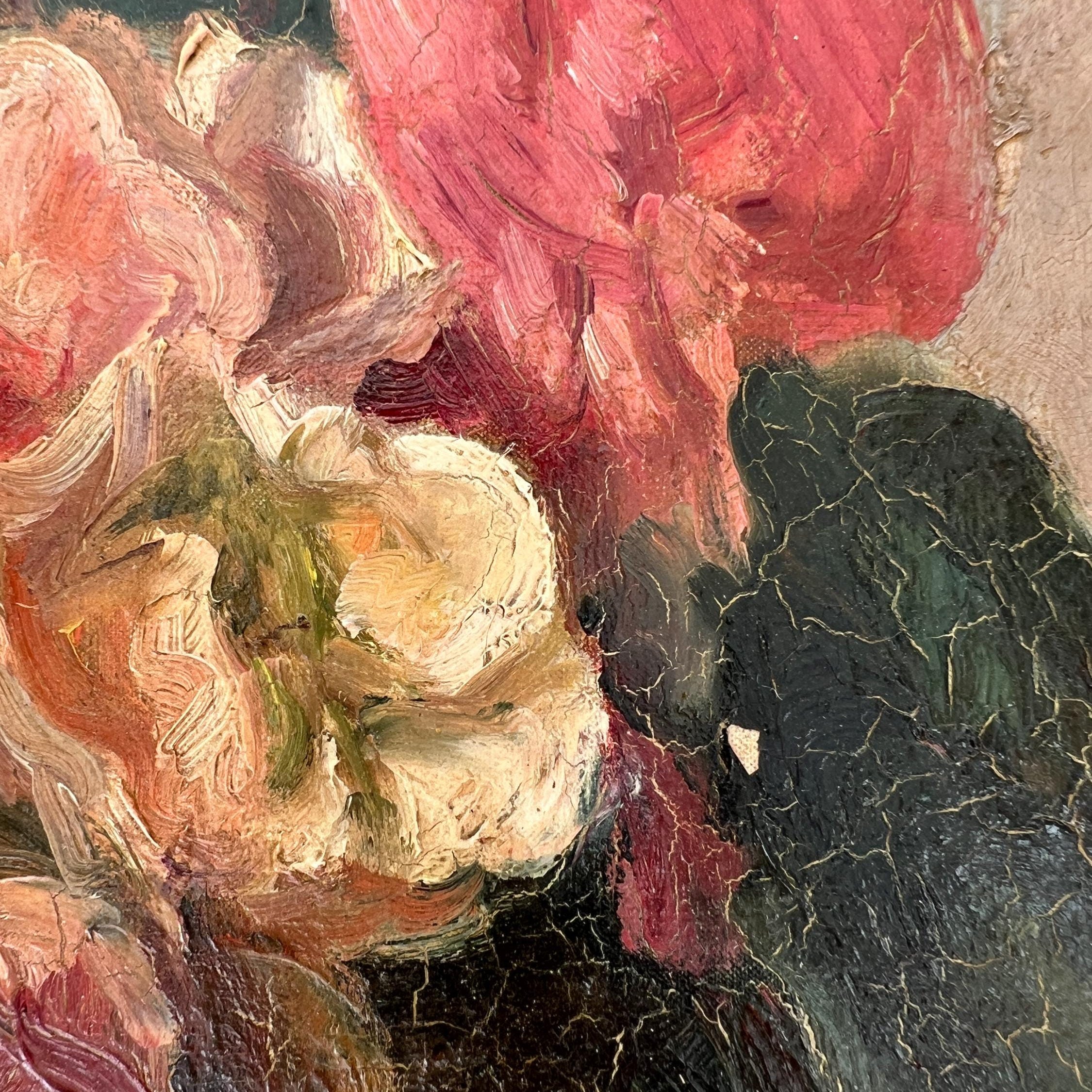 Garden Roses Oil Painting