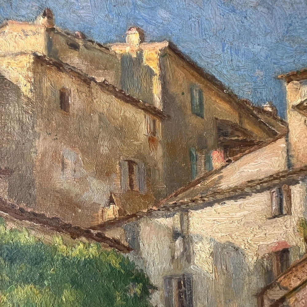Village Path Oil Painting