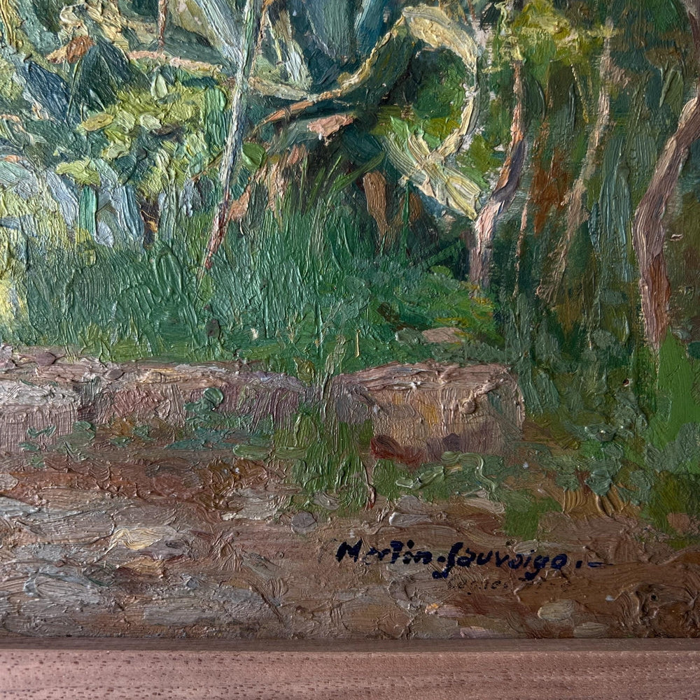 Village Path Oil Painting