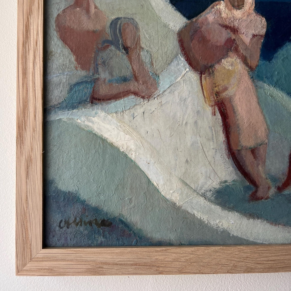 Collecting Water Oil Painting