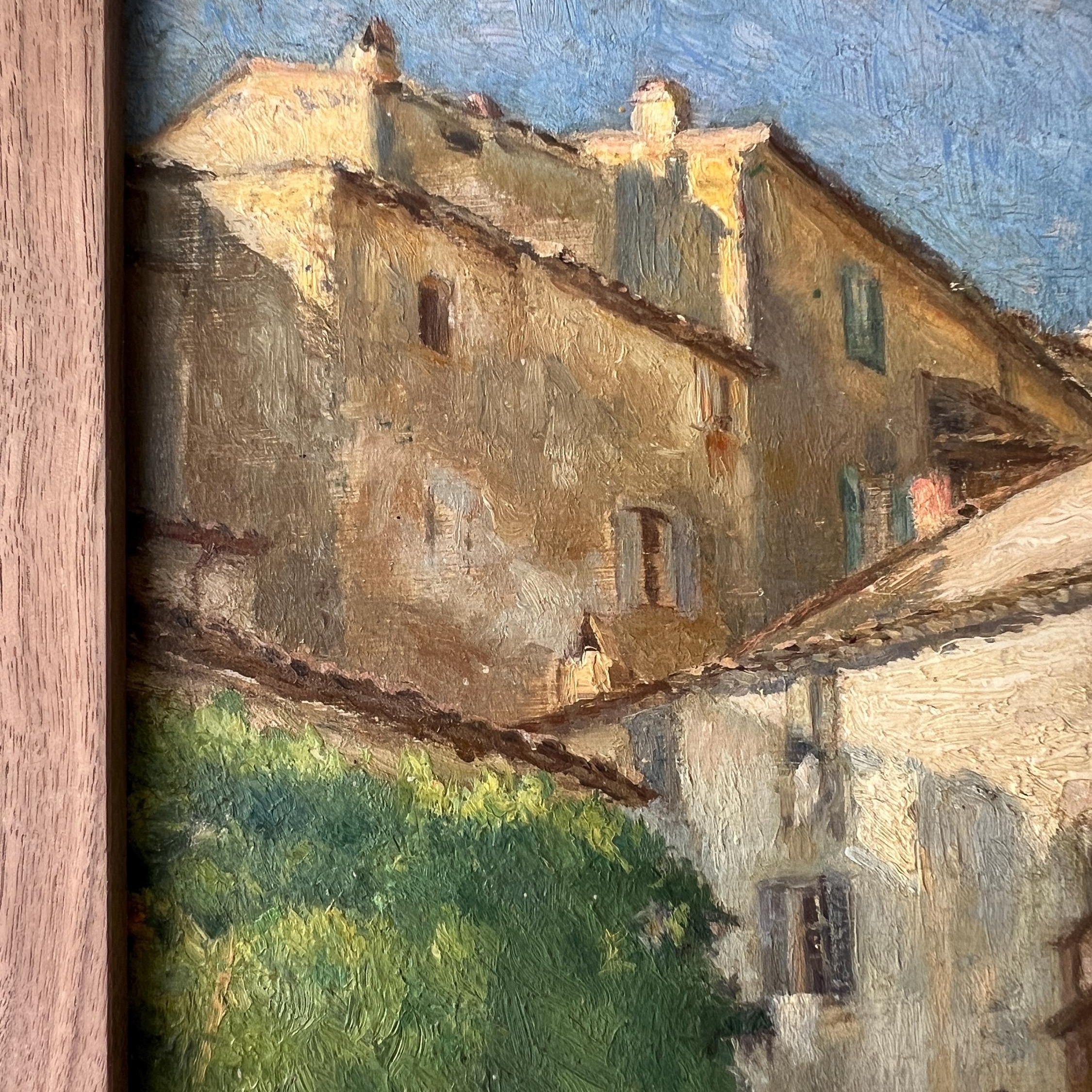 Village Path Oil Painting