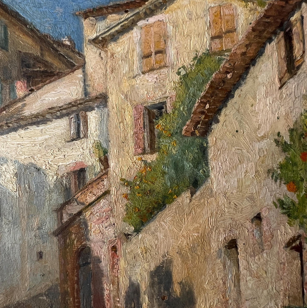 Village Path Oil Painting