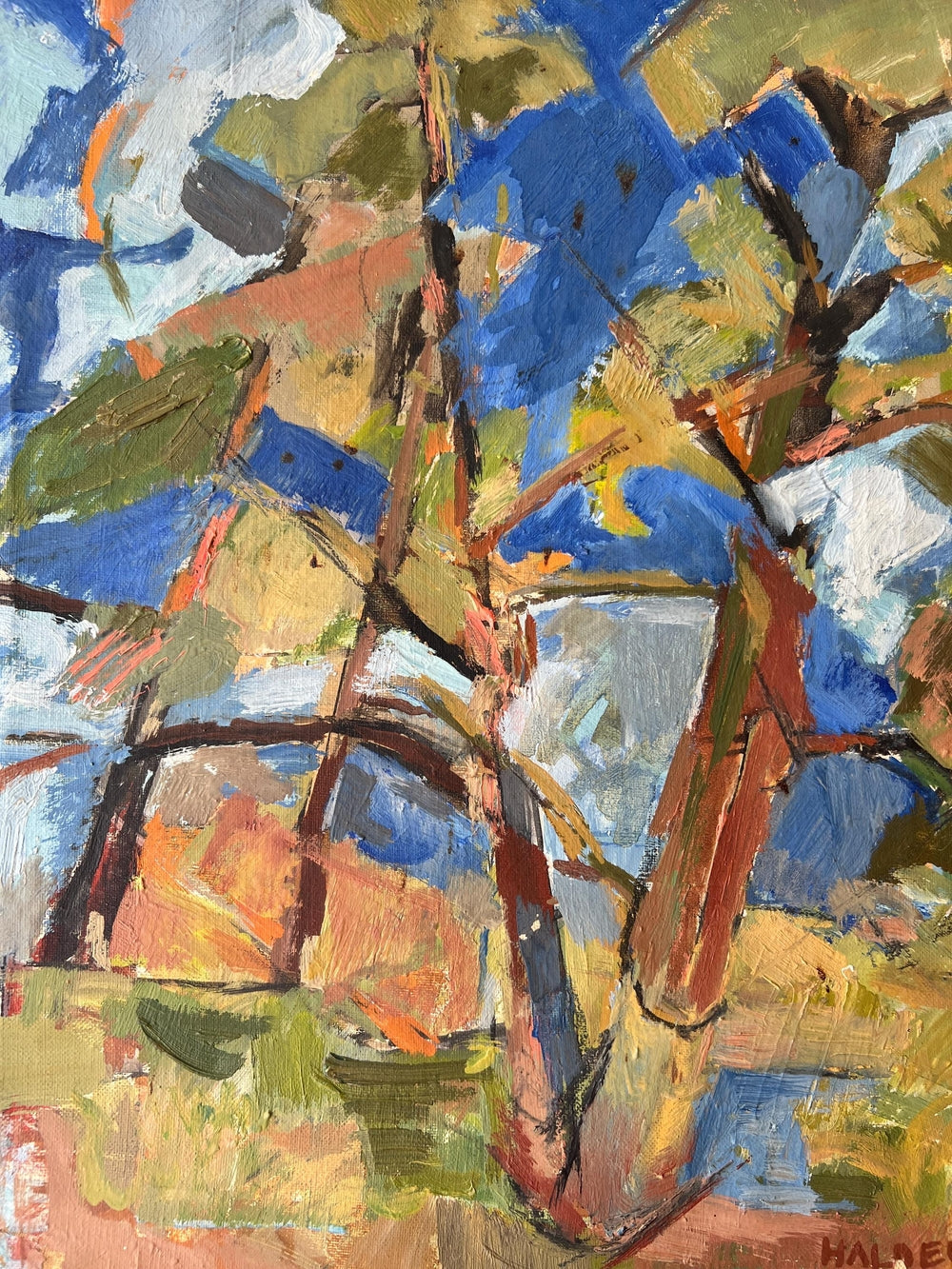 Pine Trees Oil Painting
