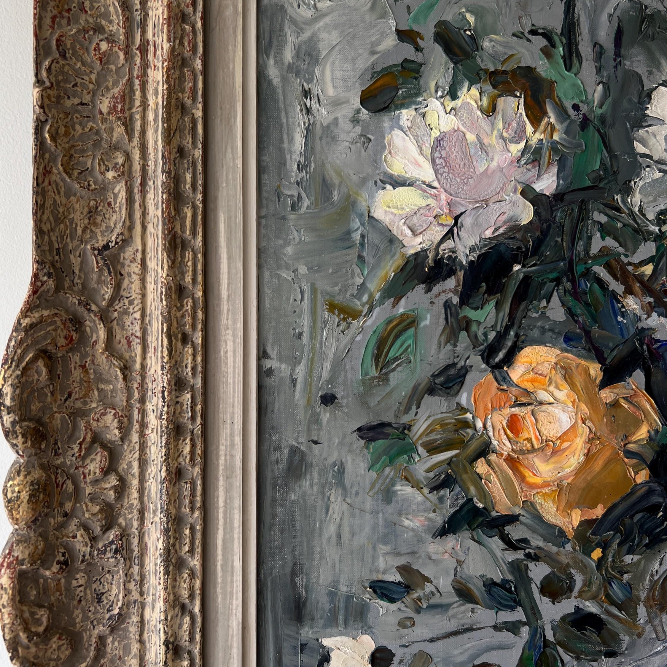 French Roses Oil Painting