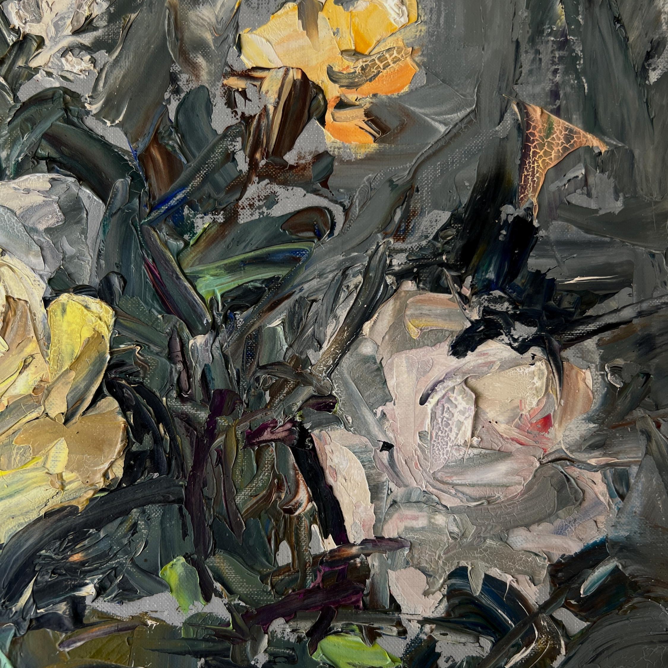 French Roses Oil Painting