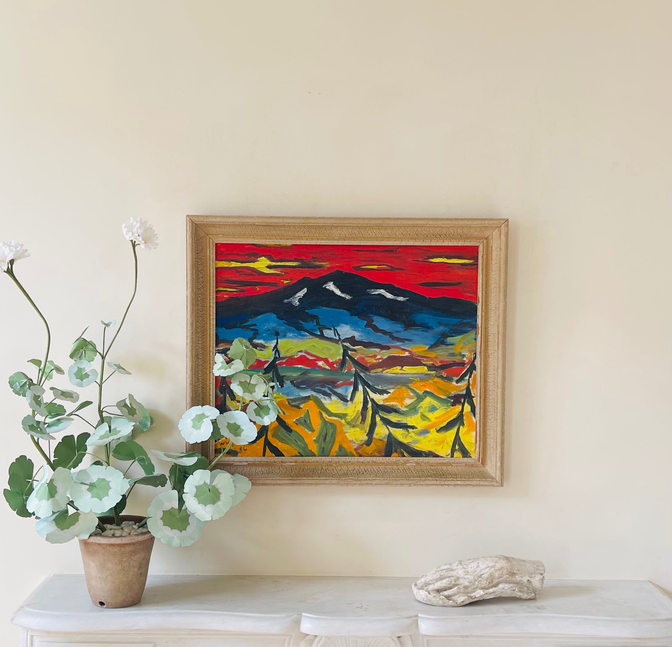 Blue Mountain Oil Painting