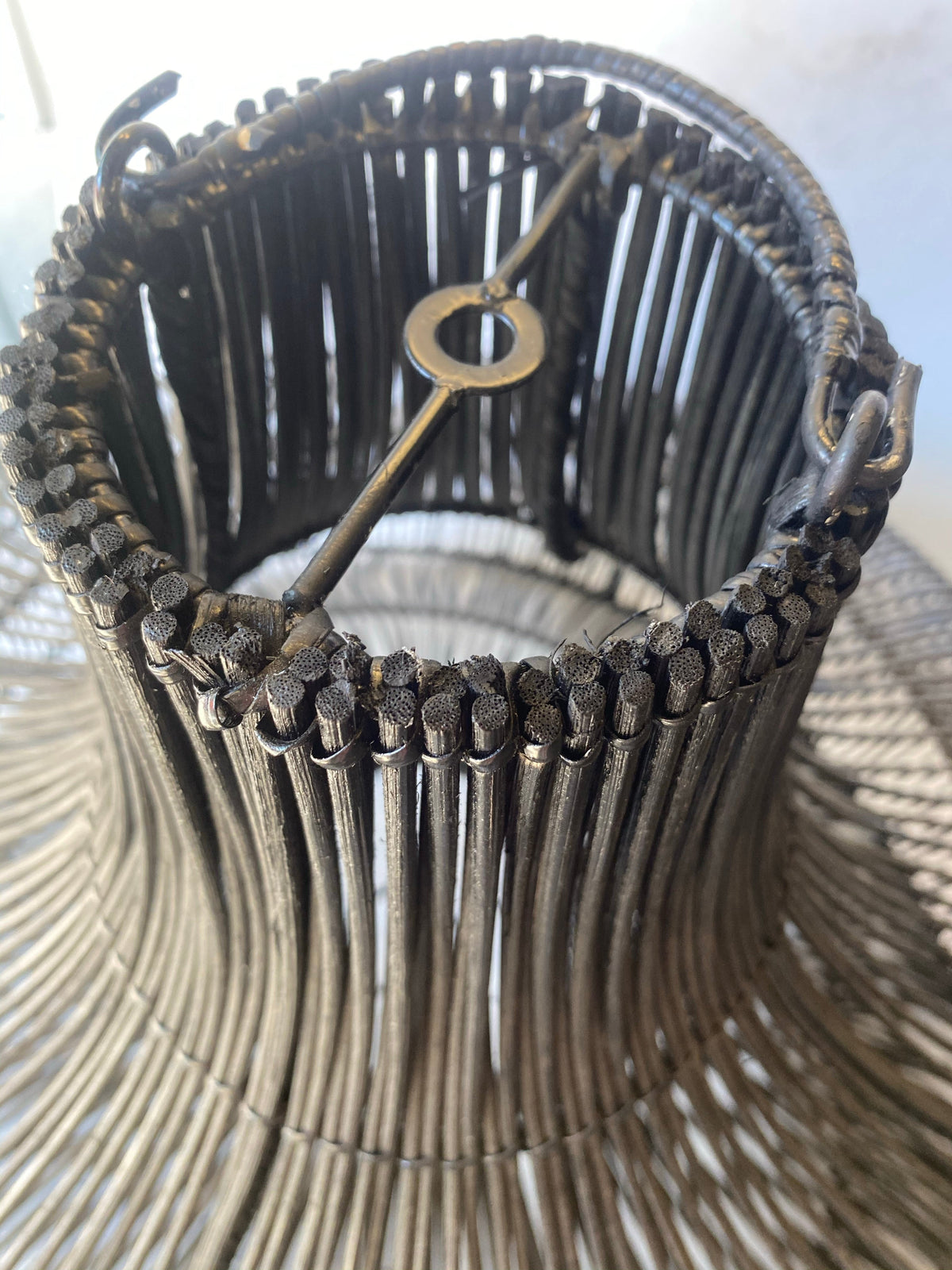 Rattan pendant - black Very Large