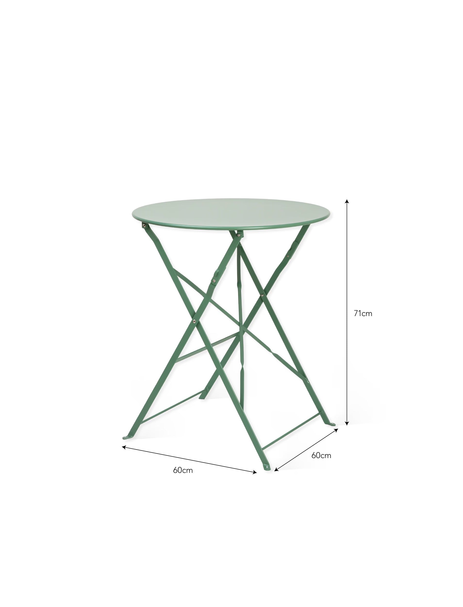 RIVE DROITE BISTRO TABLE SMALL THISTLE GREEN