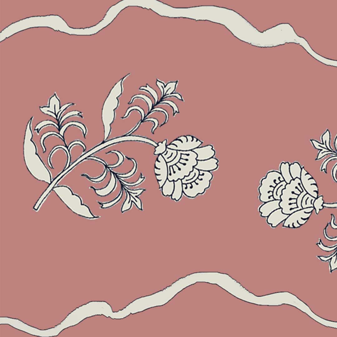 Jaipur Wallpaper Border | Raspberry | 10m Roll