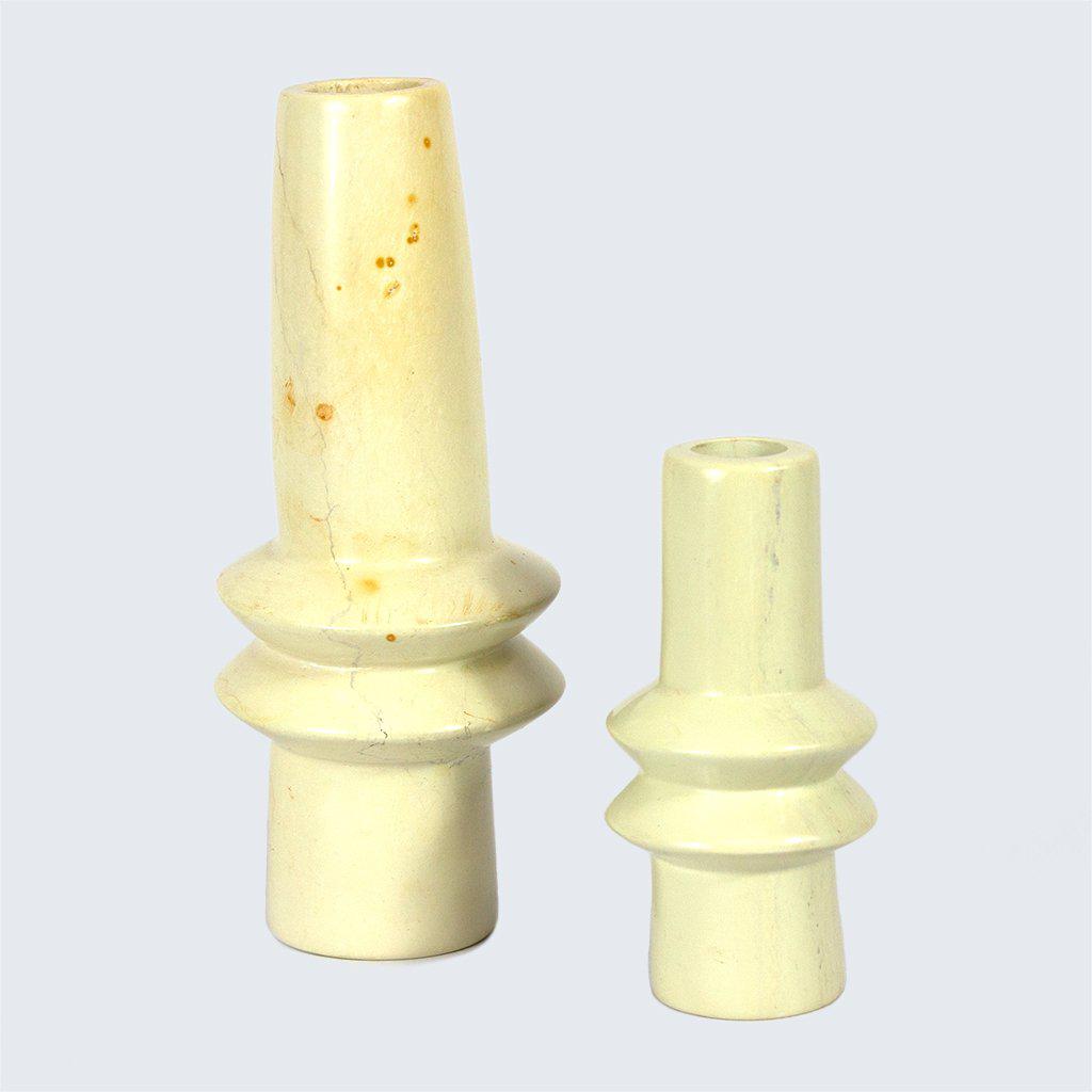 Kenyan Soapstone Hand Carved Small Vase 'Saturn'