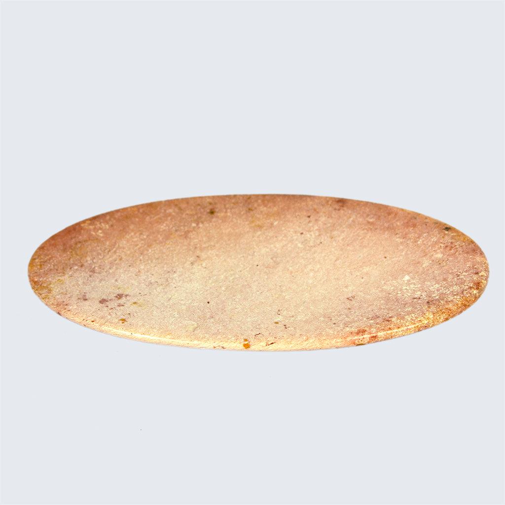 Kenyan Soapstone Oval Plate 'Marbled Pink'
