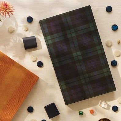 Tartan Lacquer Backgammon Set