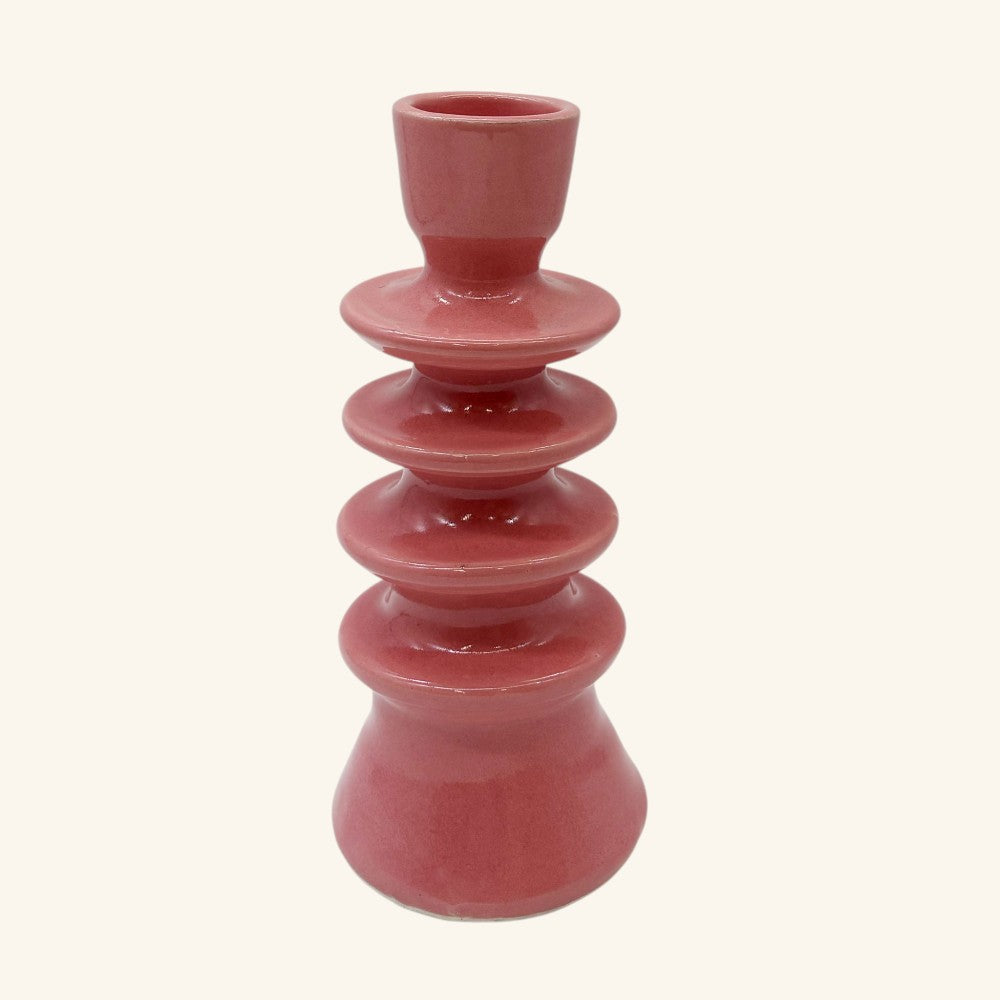 Large Ceramic Candlestick